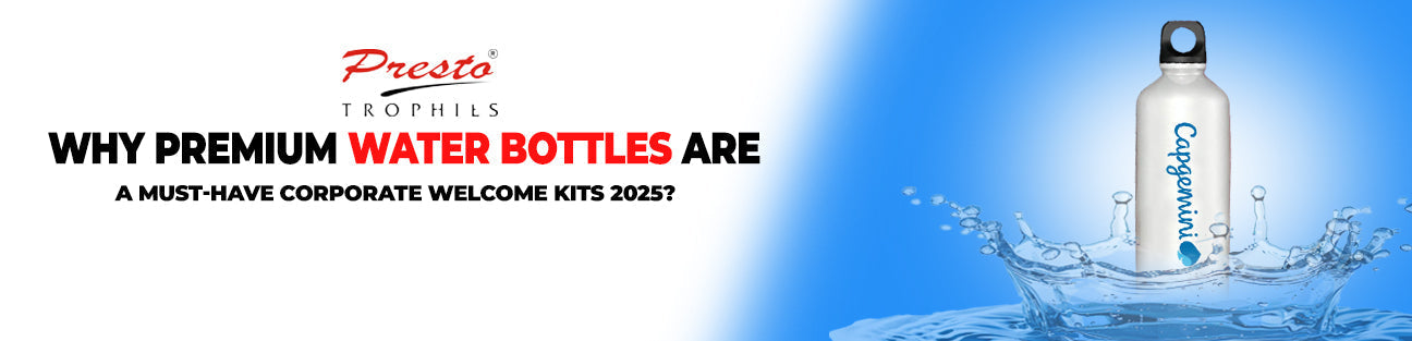 premium corporate water bottle for corporate welcome kit