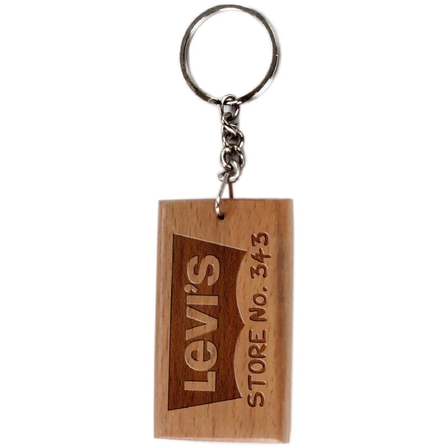 Top-Quality Laser Engraved Wooden Key Chain Img 2