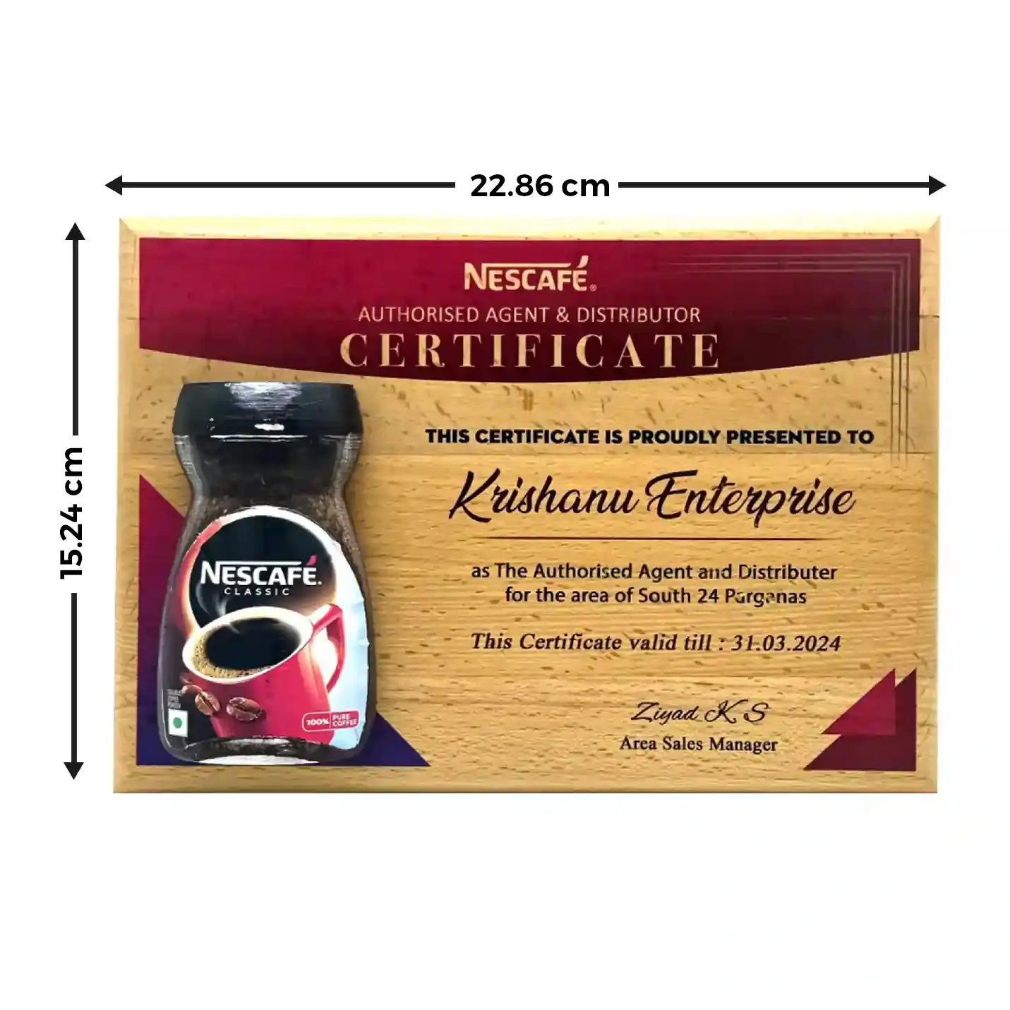 Best-Quality Laser-Engraved Wooden Victory Plaque Img 3