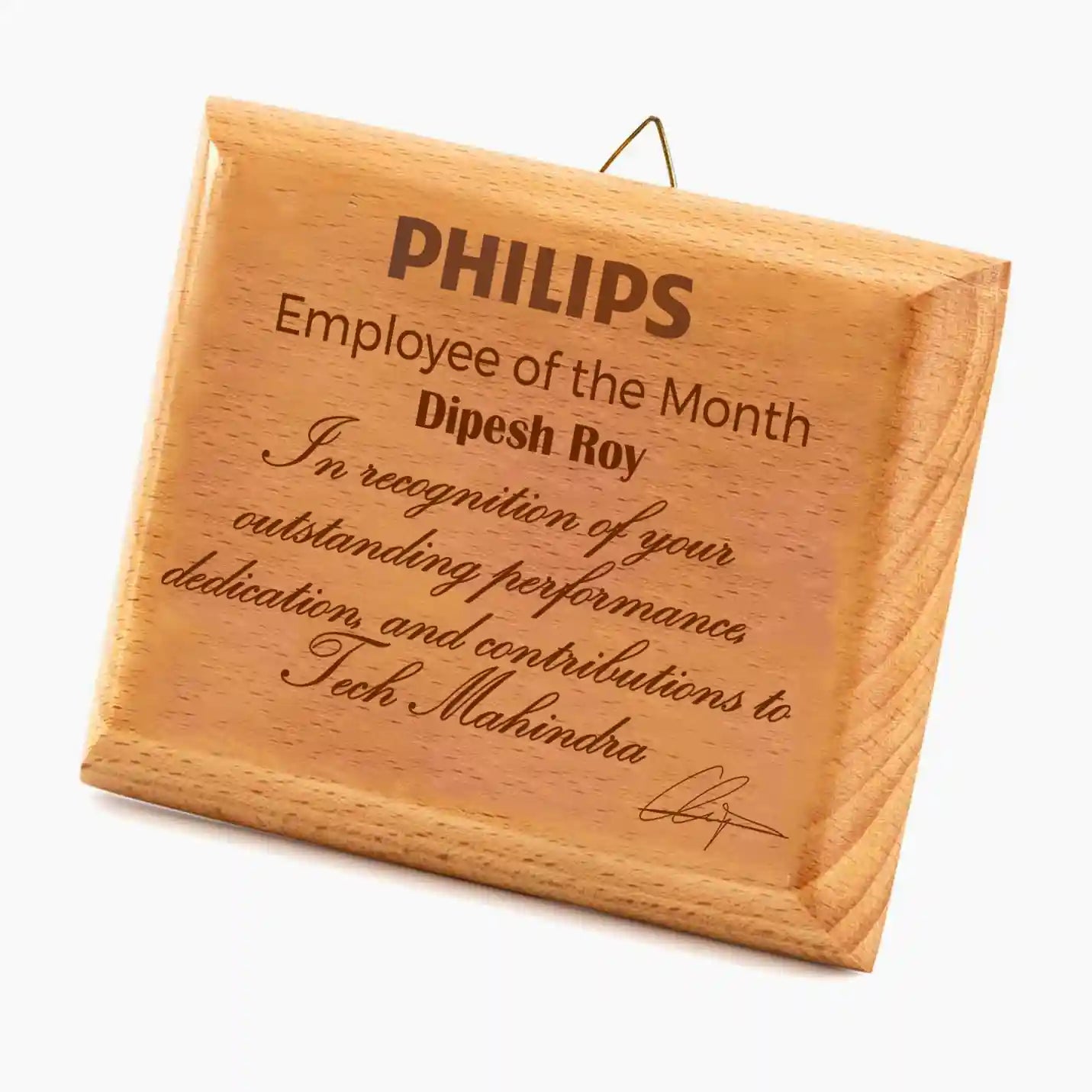 Premium-Quality Laser-Engraved Wooden Plaque