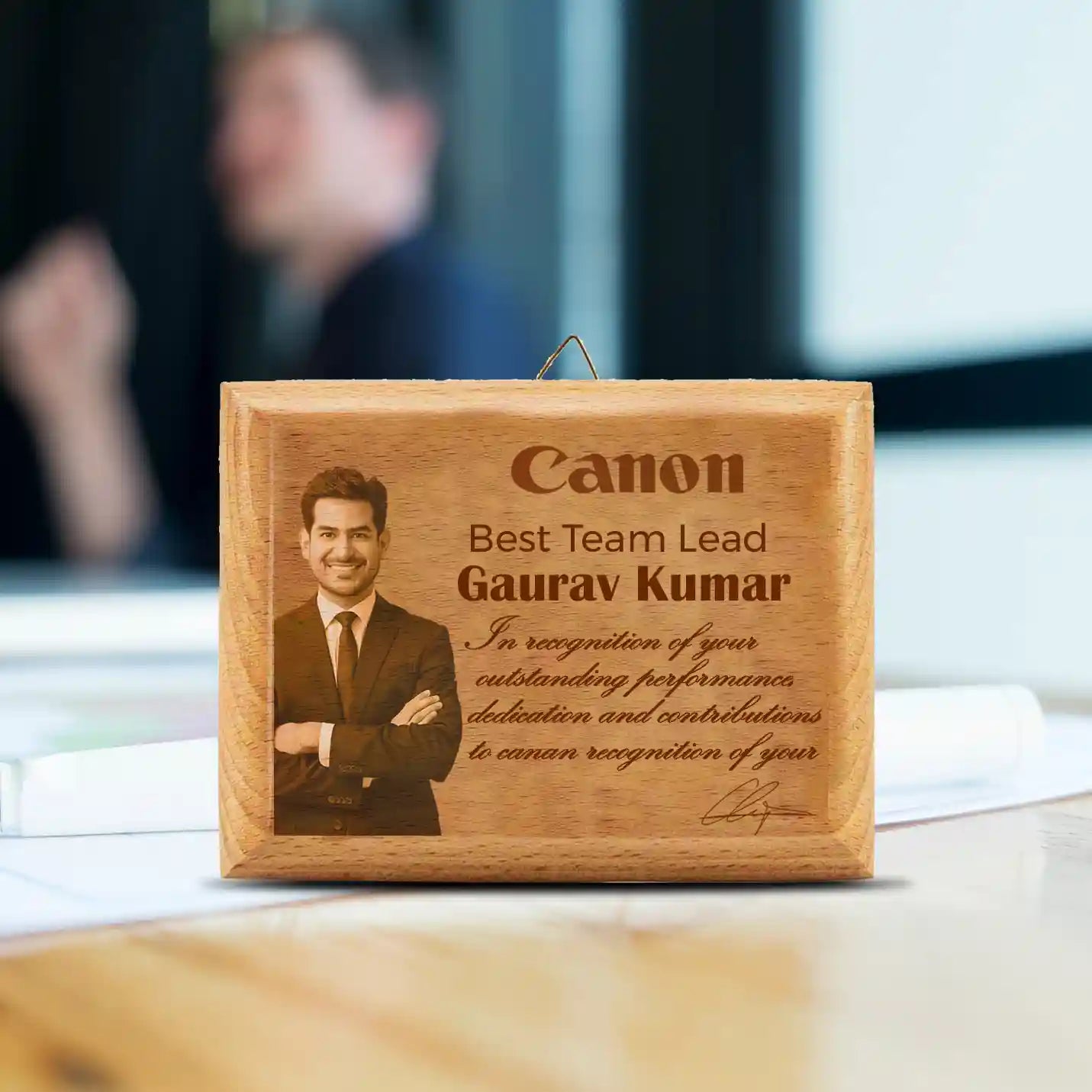 Top-tier Laser-Engraved Wooden Plaque