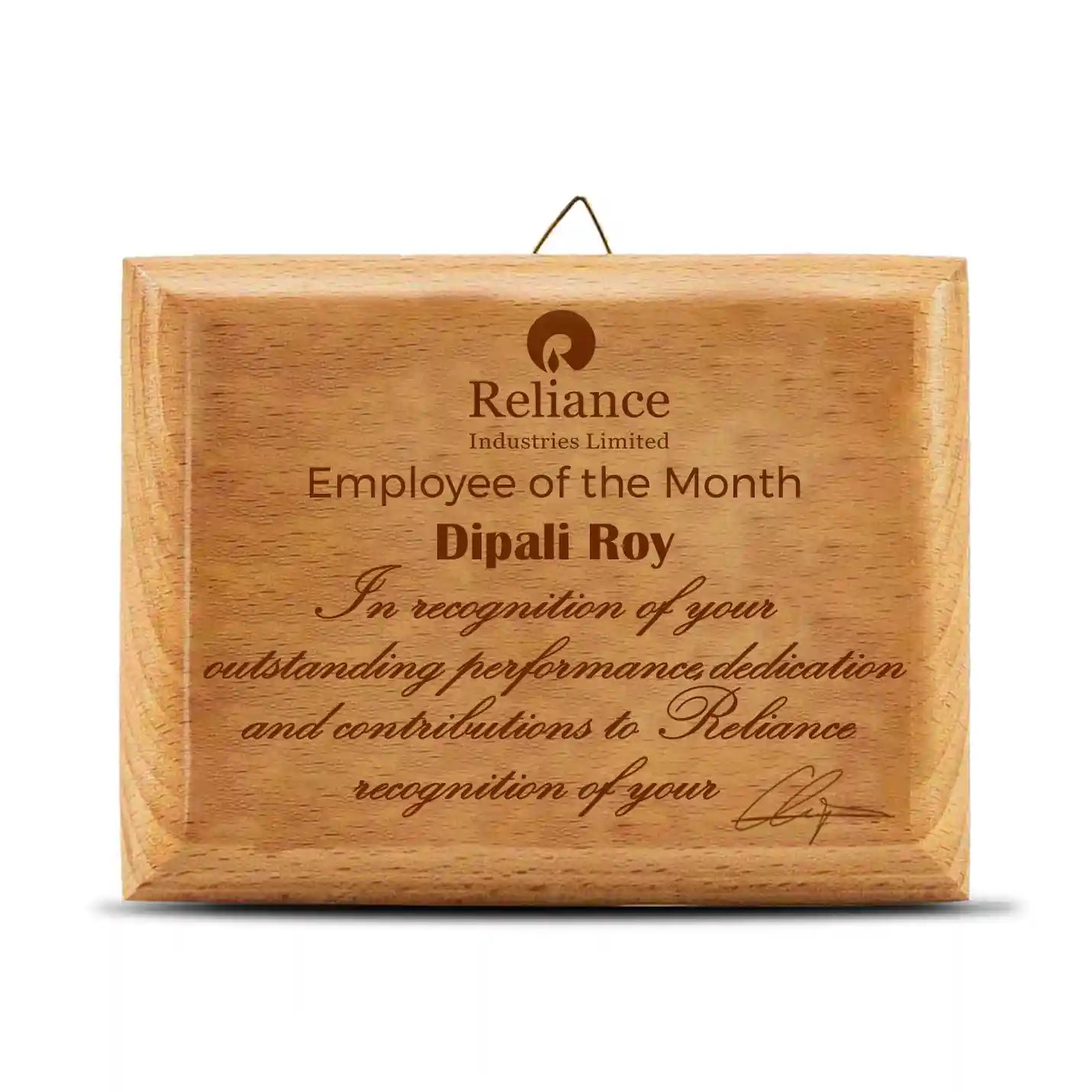 Best-Quality Laser-Engraved Wooden Plaque