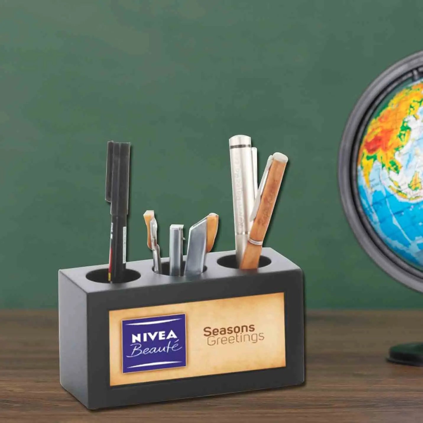 Prestigious Sublimatable Wooden Pen Holder  Img 1