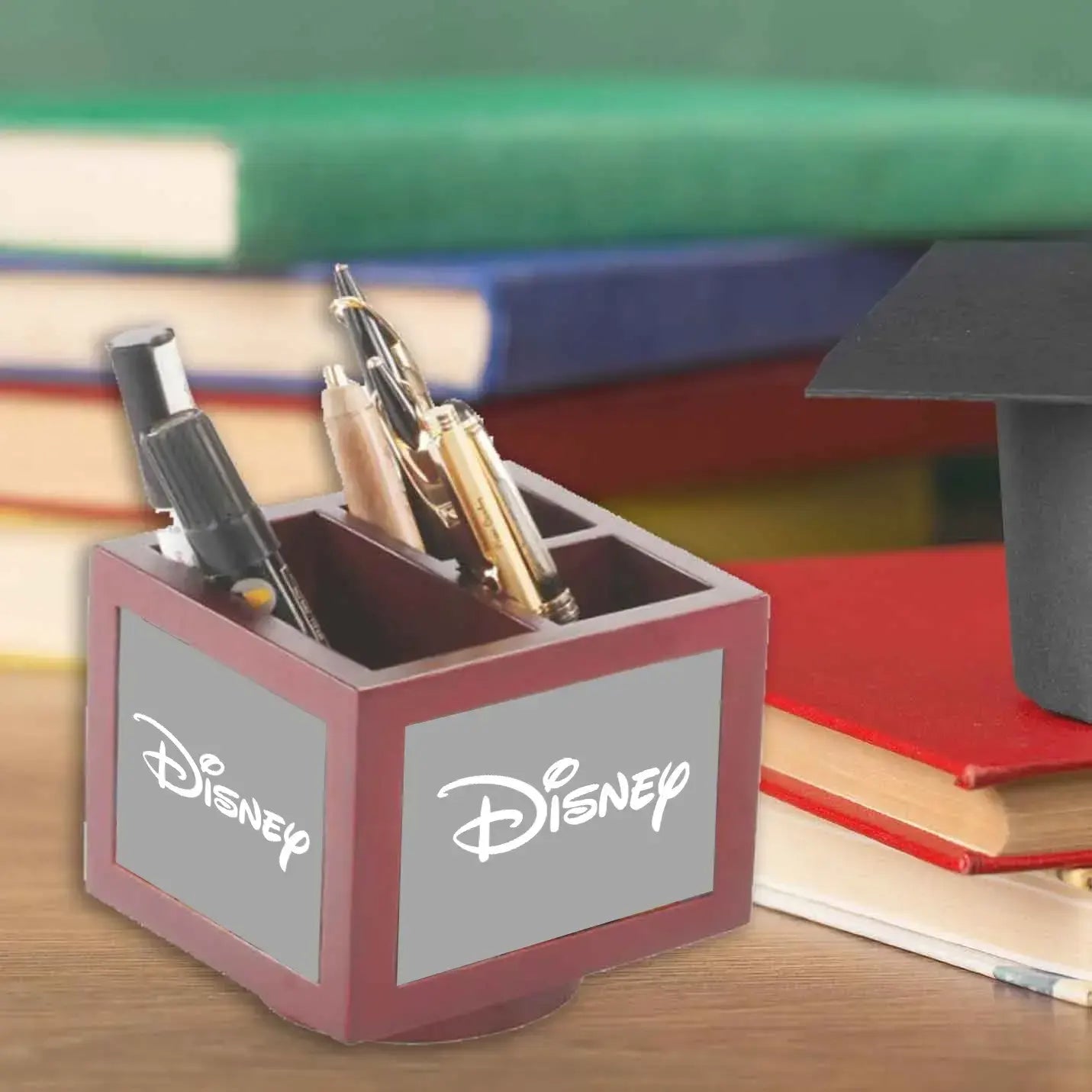 Elite Sublimatable Revolving wooden Pen Holder  Img 1