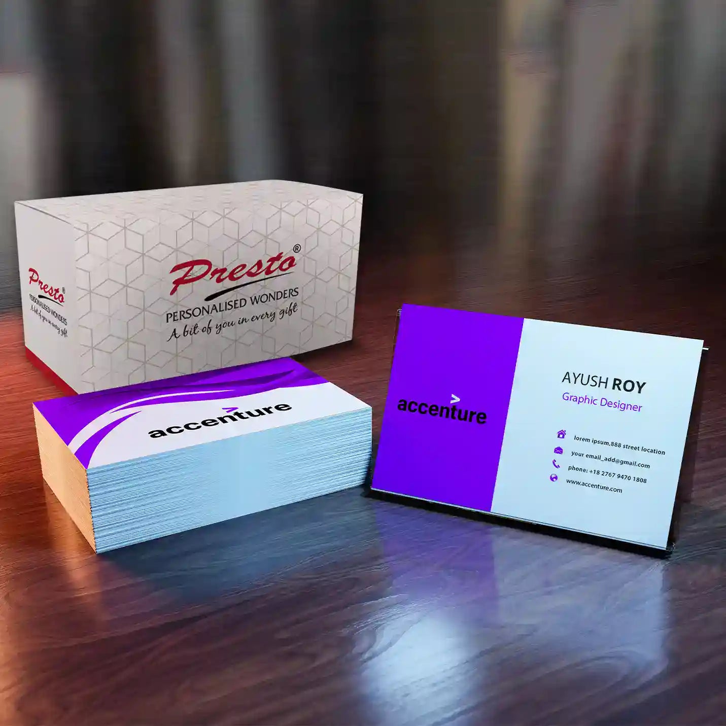 Custom Professional Business Card (120 pcs) Img 1