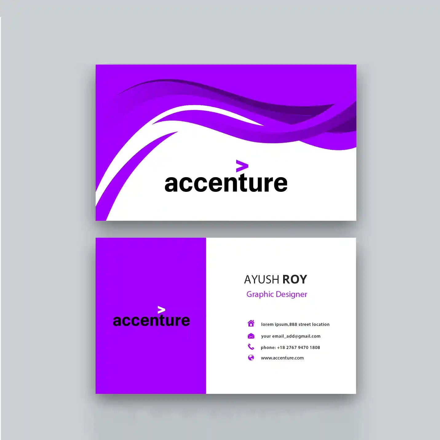 Custom Professional Business Card (120 pcs) Img 3