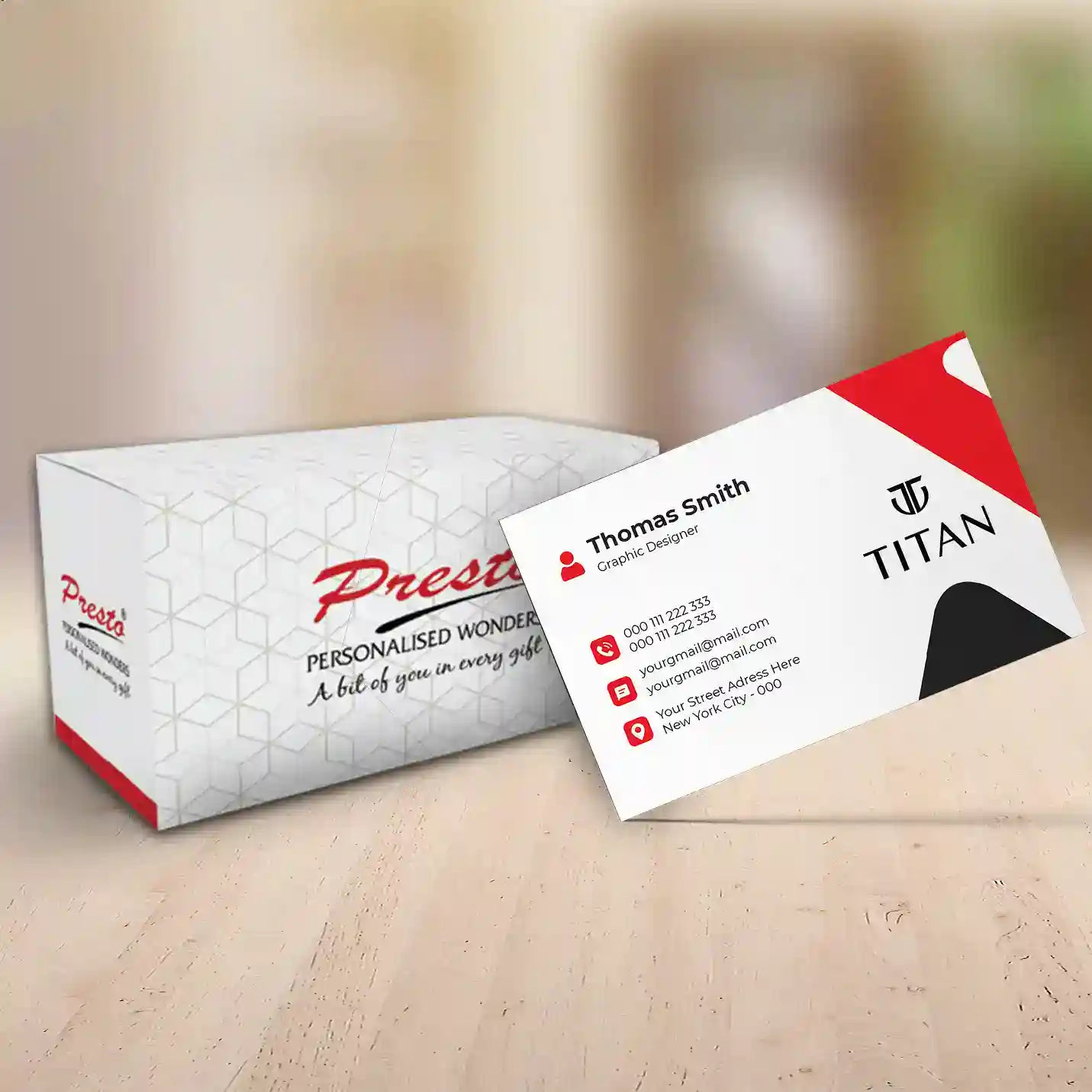Sleek Design Customised Business Card (120 pcs) Img 1