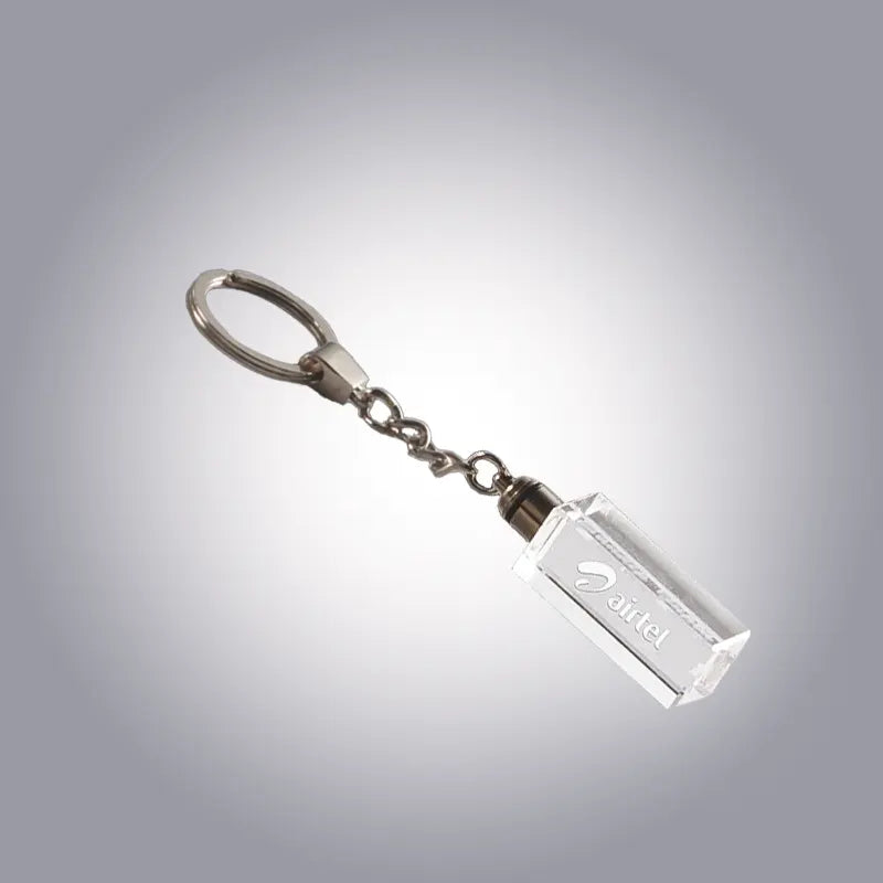Dazzling Crystal Laser-Engraved Key Chain Img 2