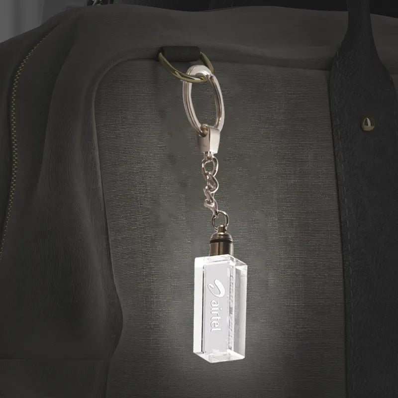 Dazzling Crystal Laser-Engraved Key Chain Img 3