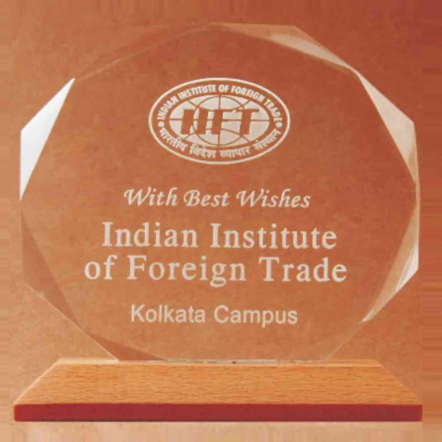 Wood & Acrylic Octagon Trophies