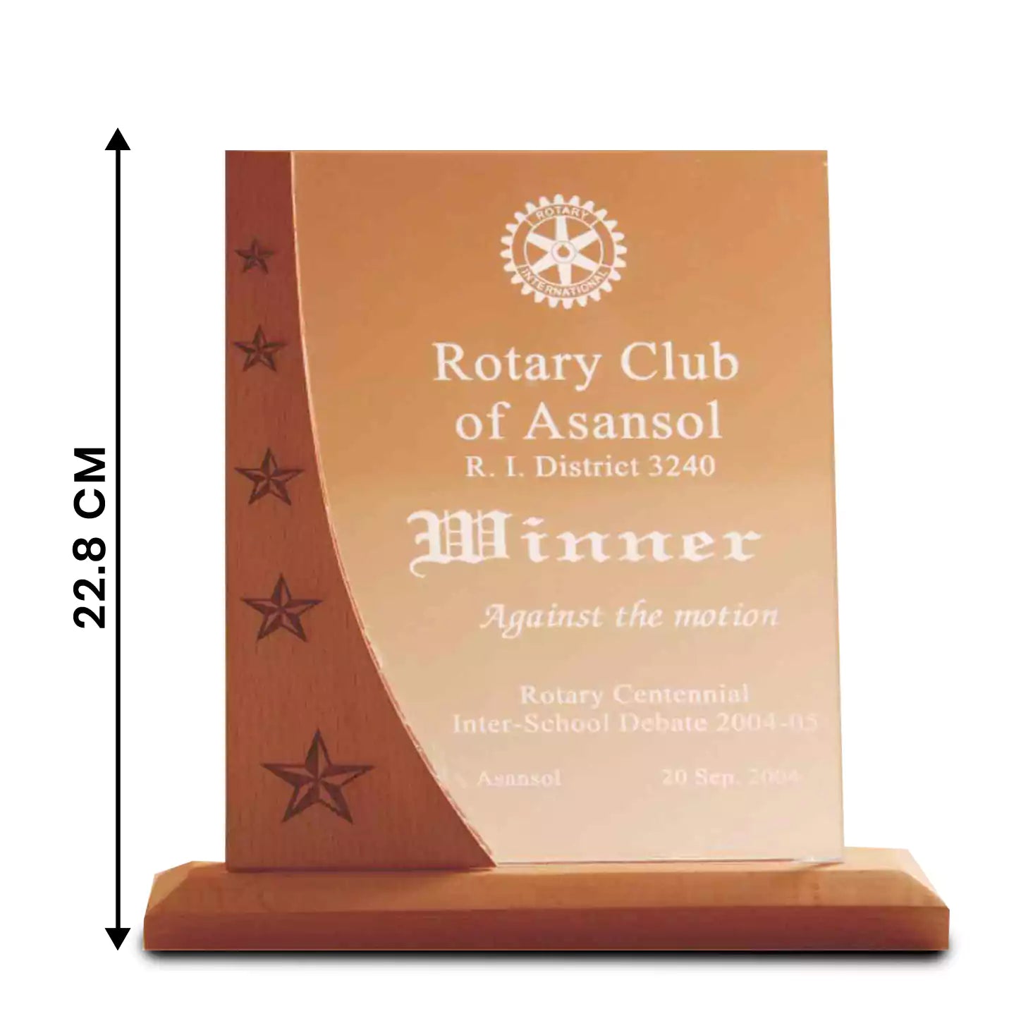 Star Laser-Engraved Wooden Mementos