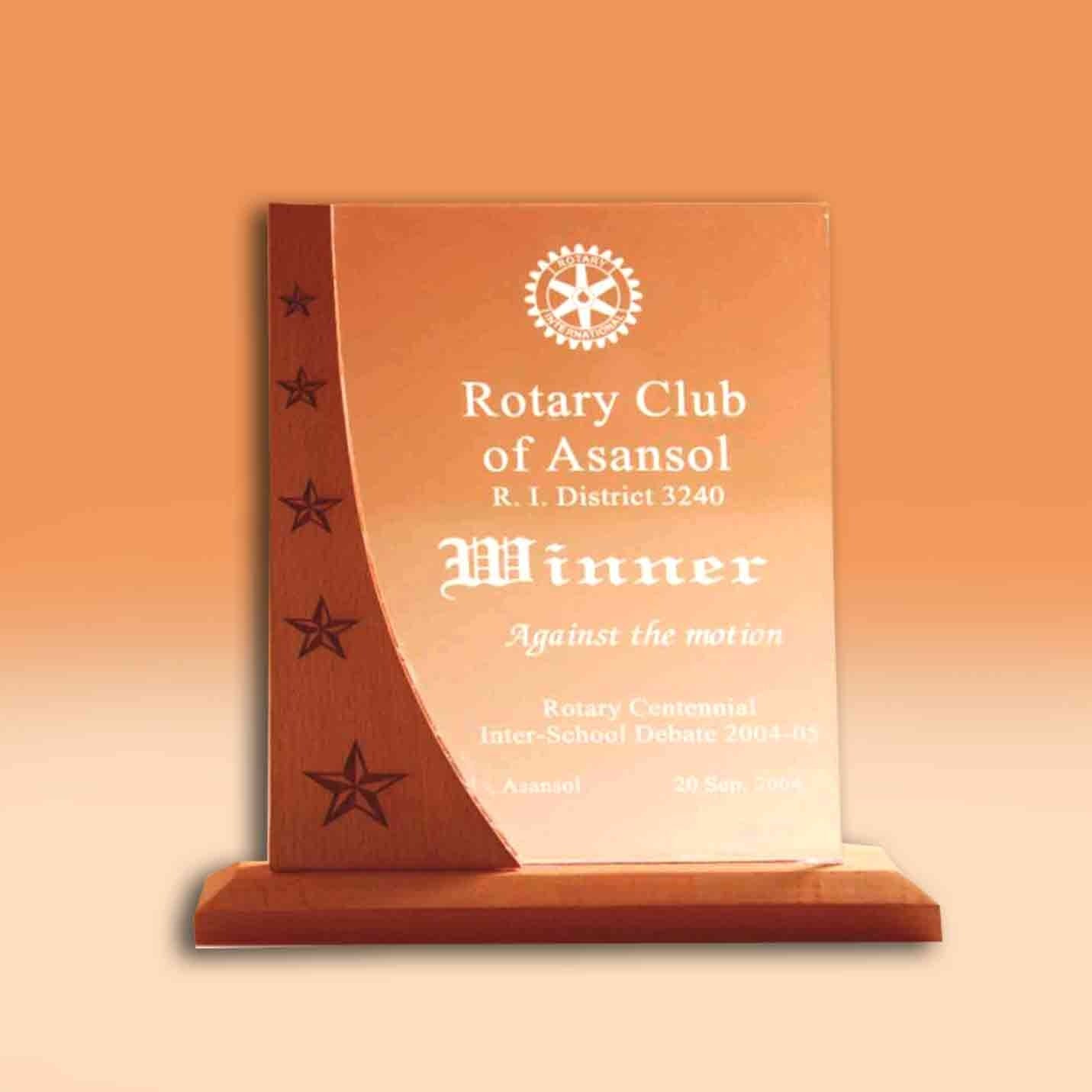 Best-Quality Star Wooden Corporate Mementos