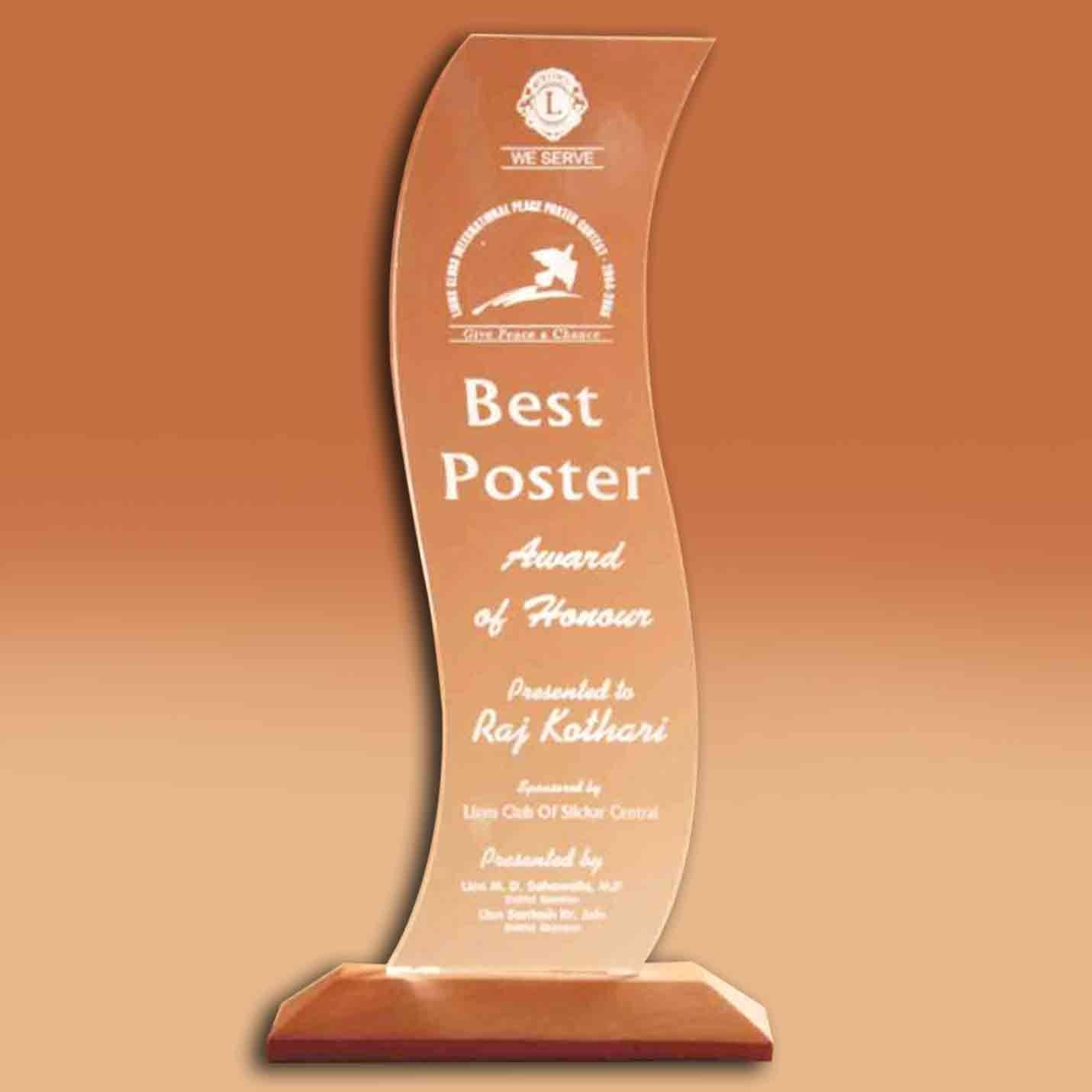 Corporate Acrylic & Wood Fusion Trophies