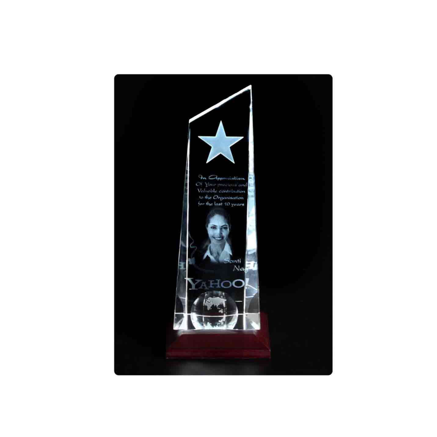 Customised 3D Crystal Achievement Mementos