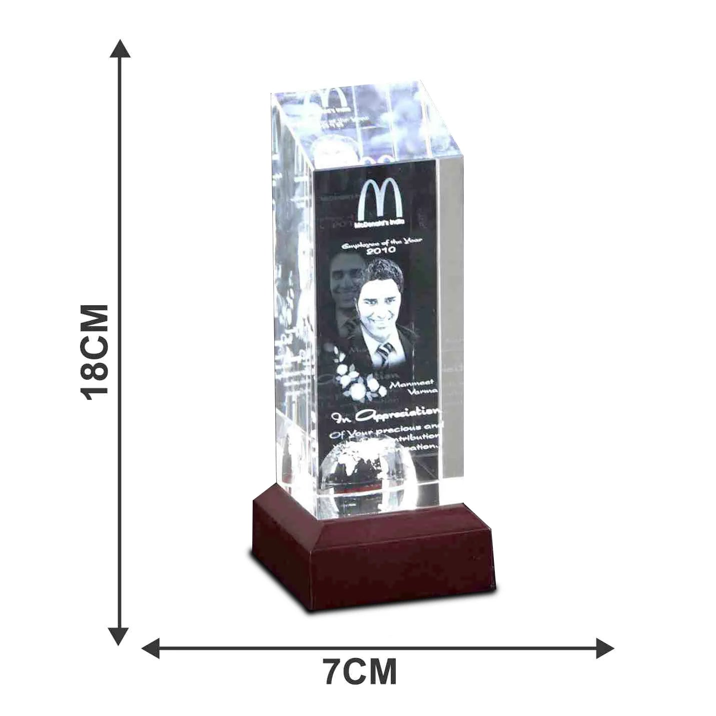 Elegant 3D Crystal Conquest Mementos Img 2