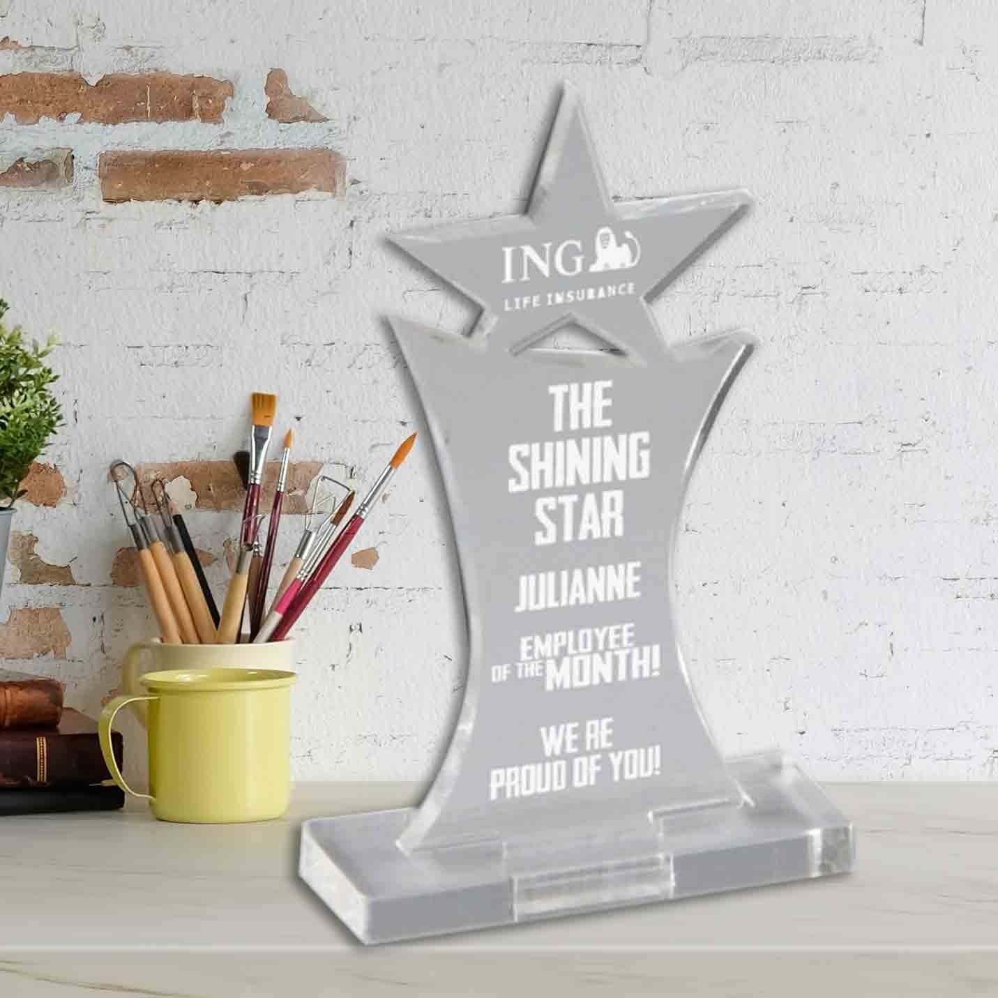 Acrylic Star Trophies