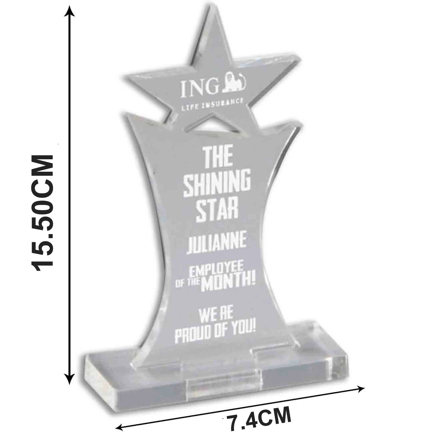 Top-quality Acrylic Star Trophies