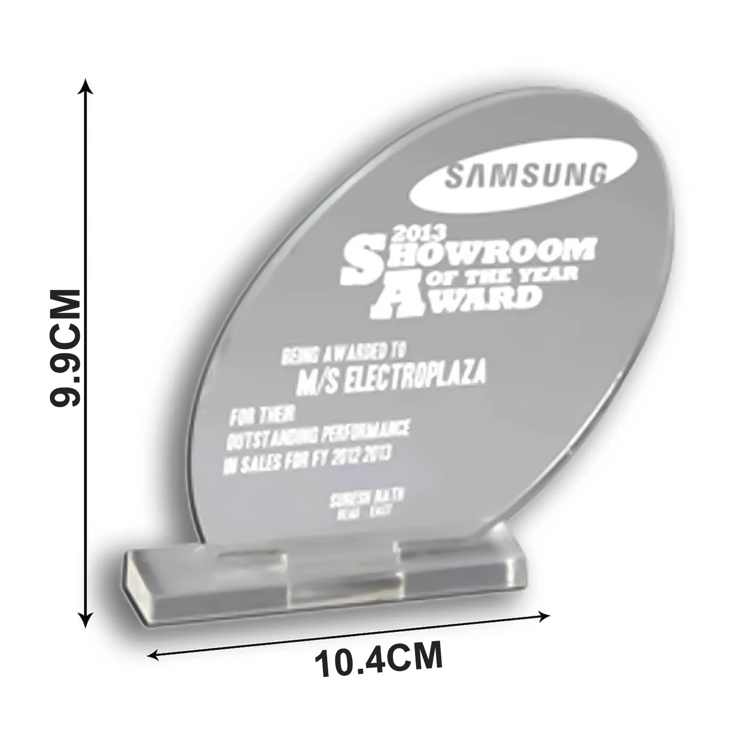 Exclusive Acrylic Elliptical Trophies