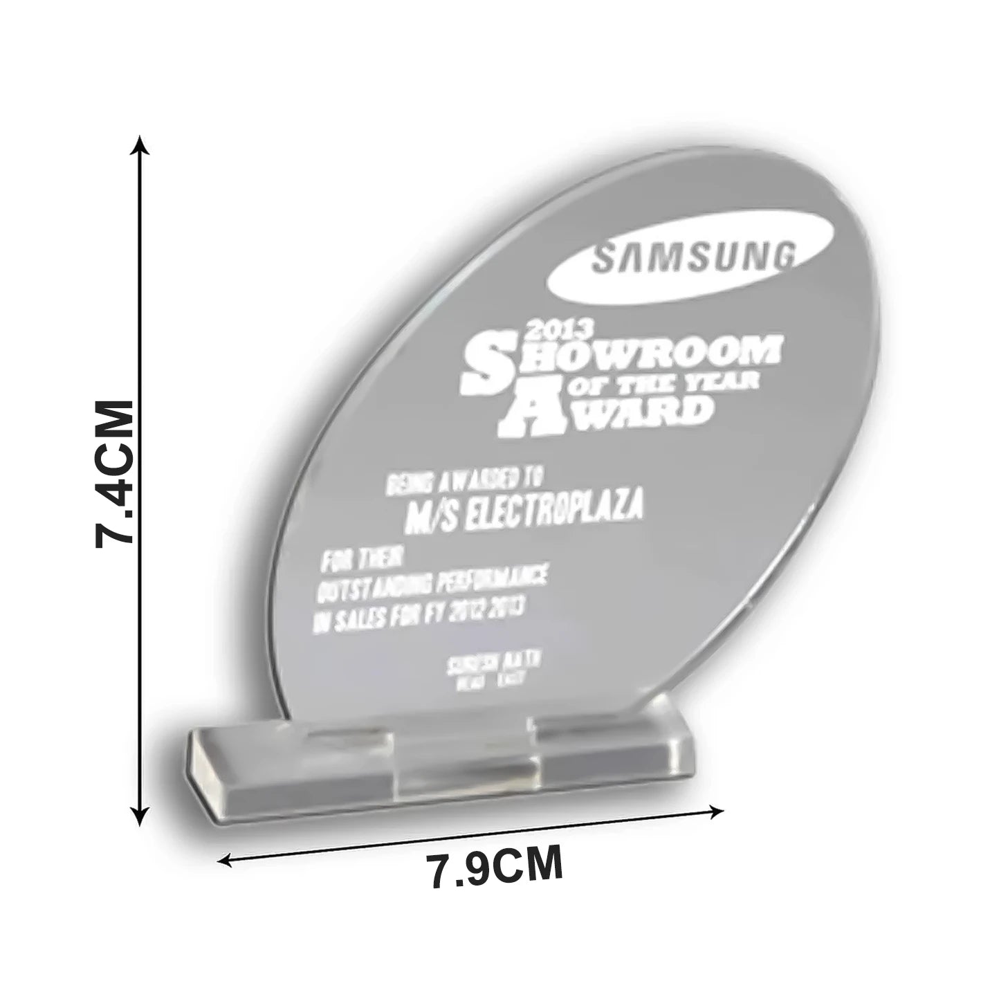 Premium-Quality Acrylic Elliptical Trophies