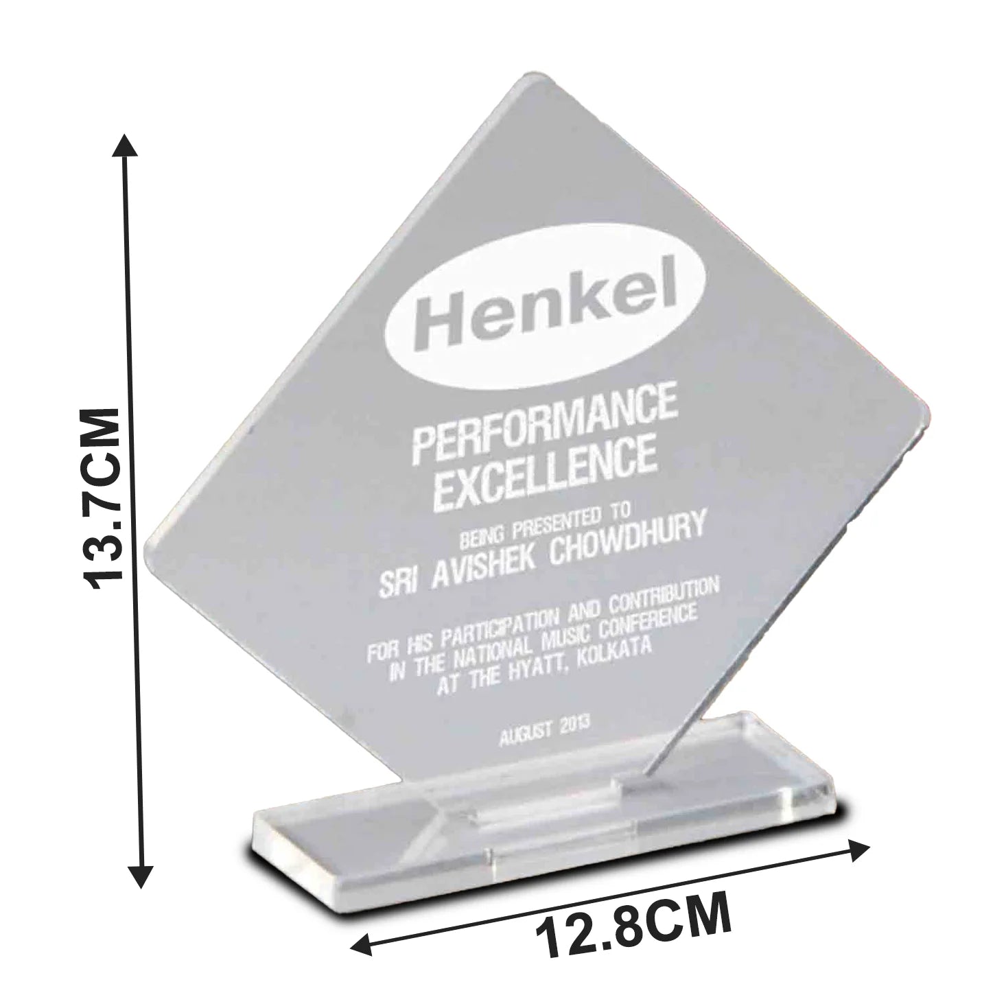 Best-quality Acrylic Diamond-shaped Trophies