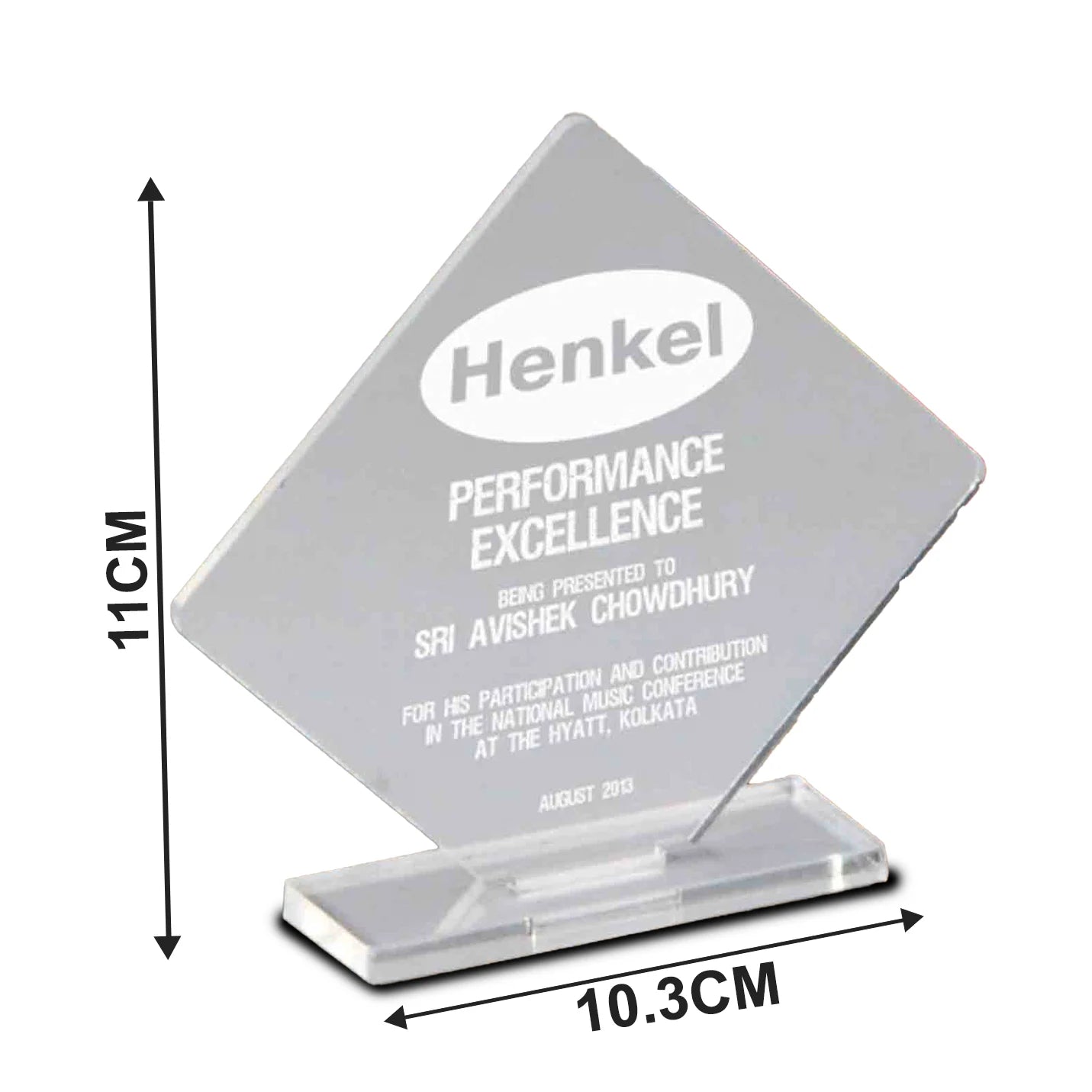 Premium Acrylic Diamond-shaped Trophies