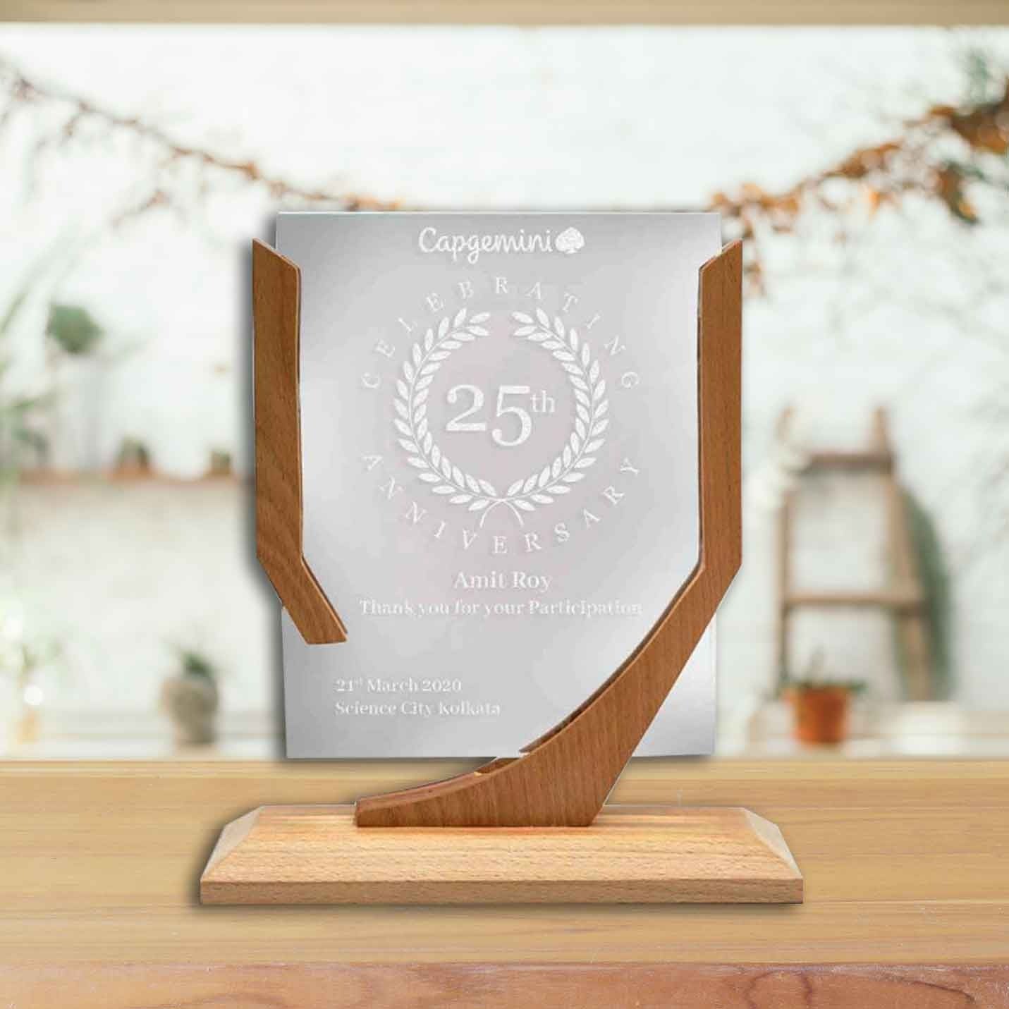 Top-Tier Appreciation Laser-Engraved Wooden Mementos
