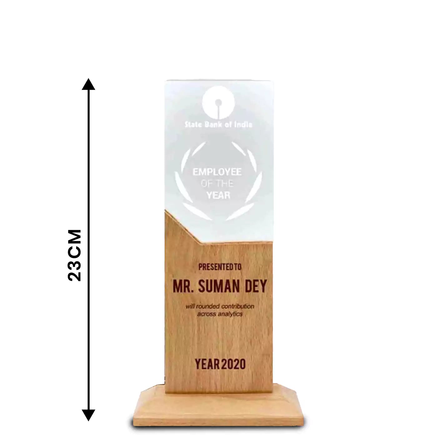 Best-quality Wooden Laser-Engraved Memento