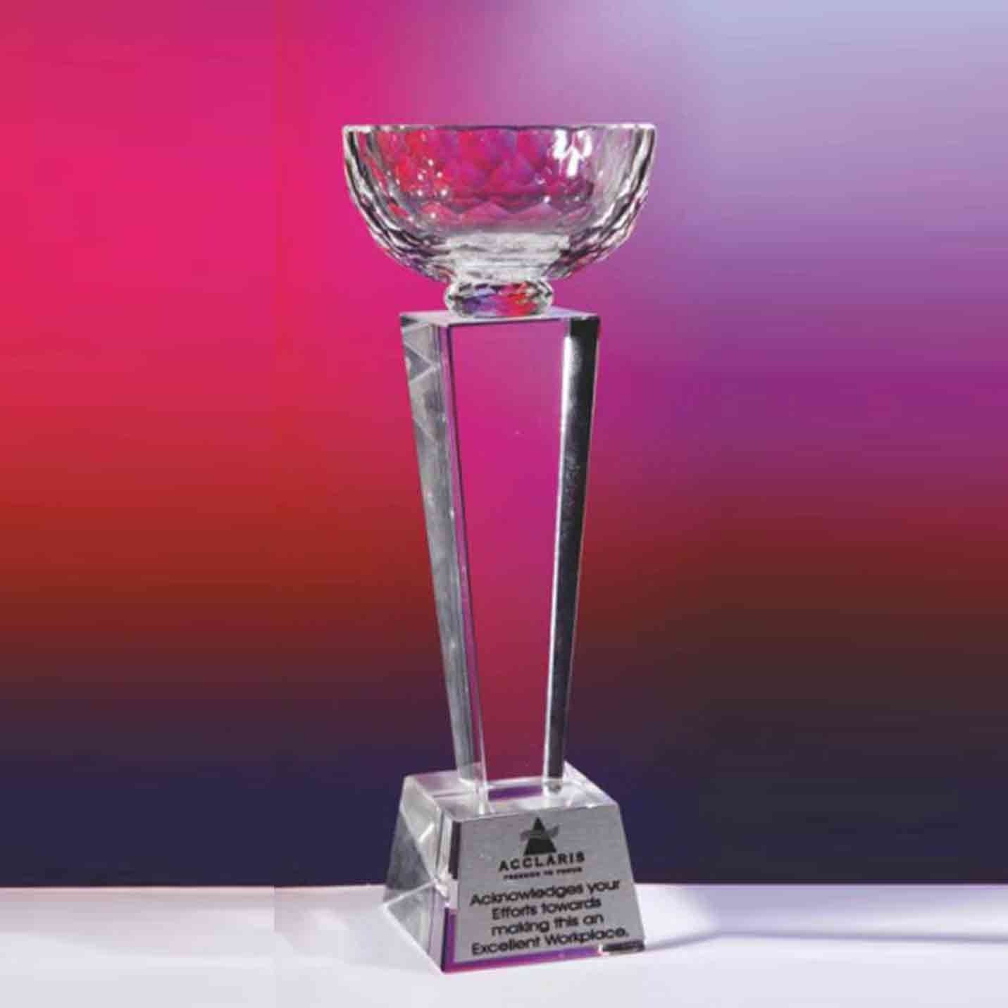 Unique Crystal Victory Trophies