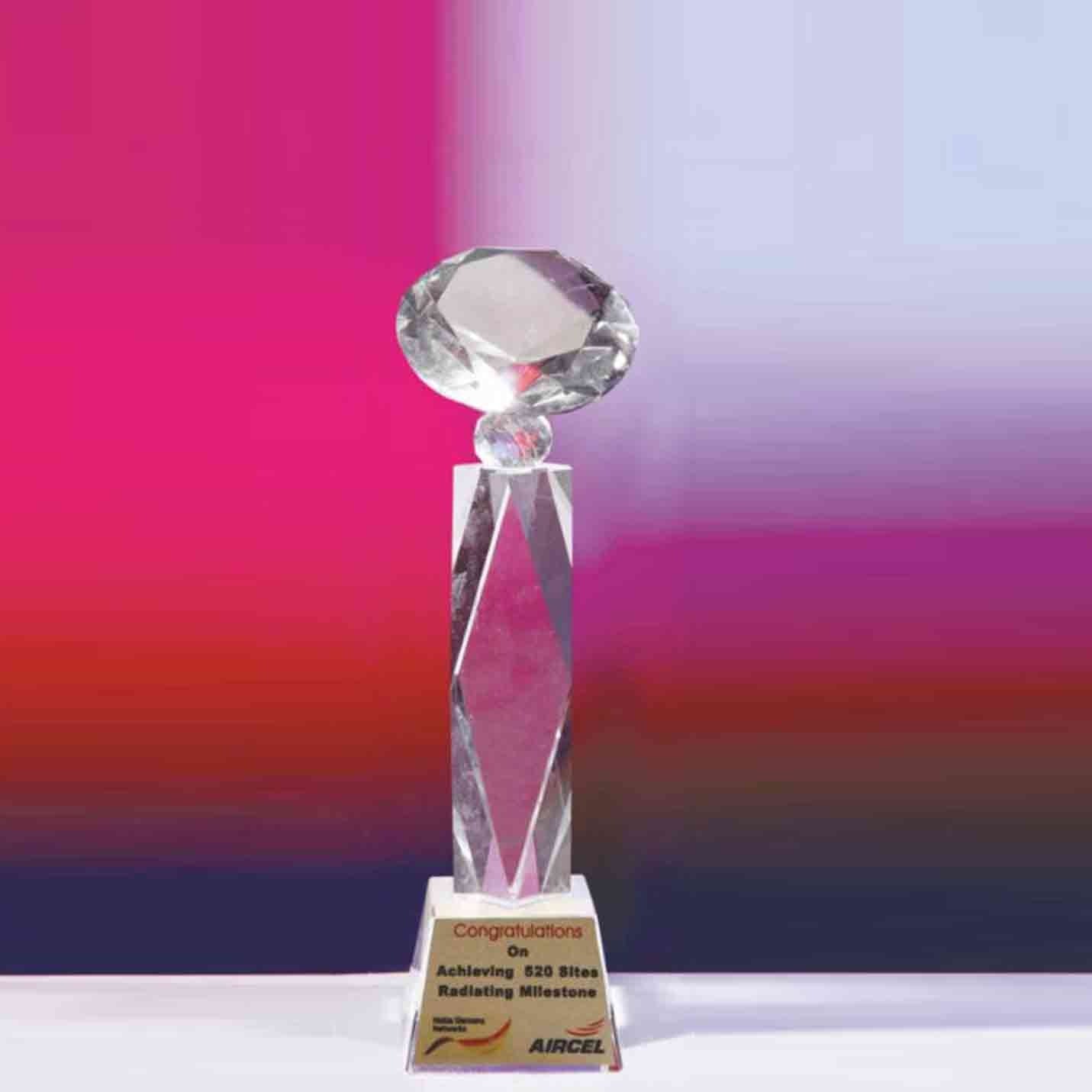 Premium-quality Crystal Triumph Trophies