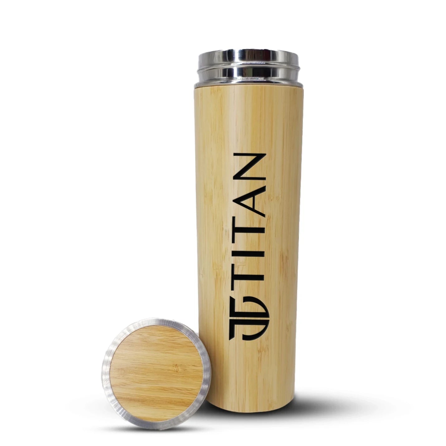 Eco-friendly Bamboo & Stainless Steel Water Bottle Img 2