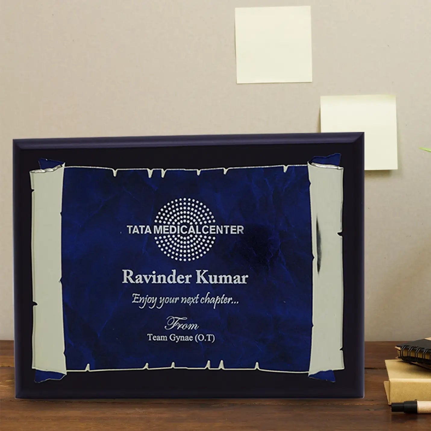 Top-notch Wooden Plaque With Metal Sheet Img 1