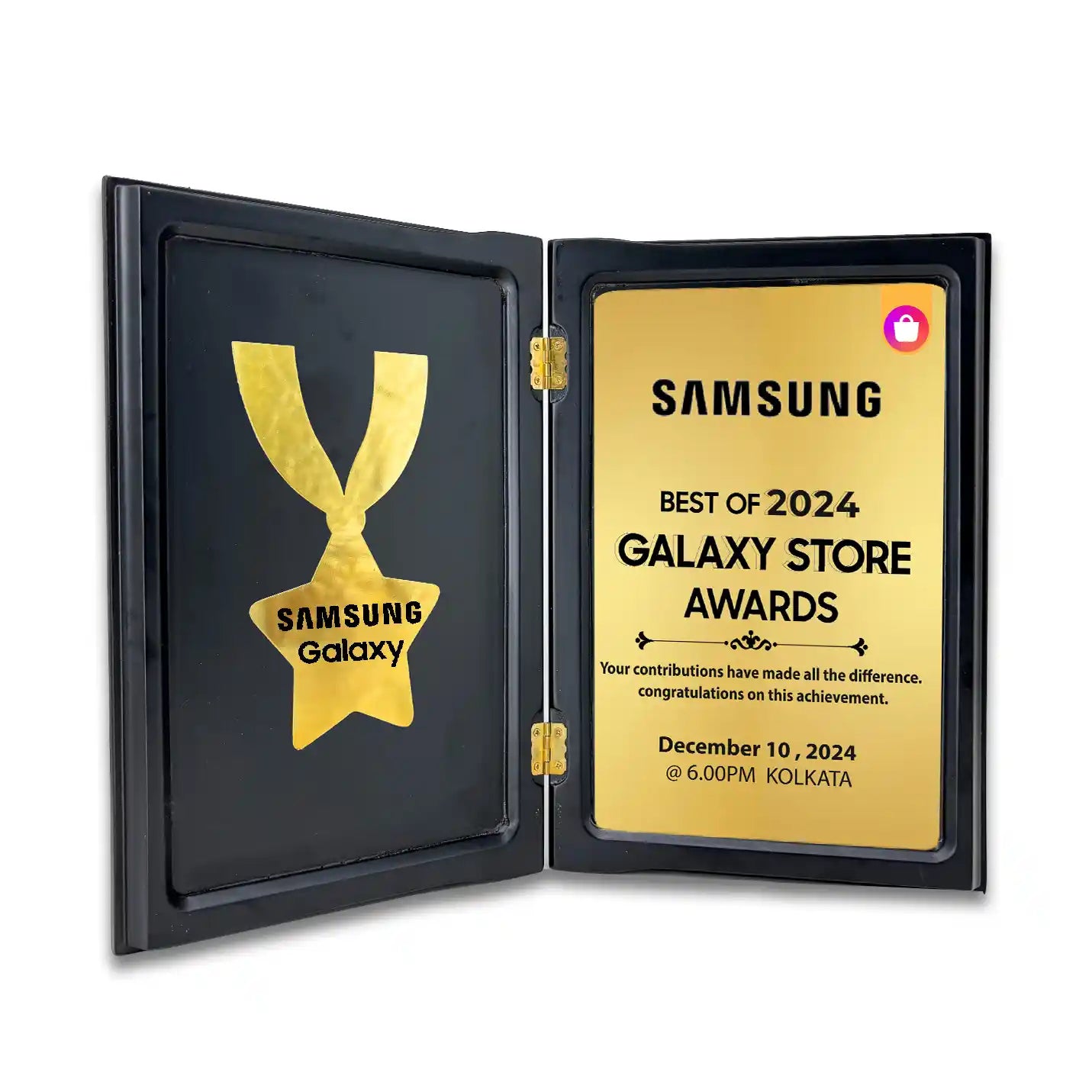 Exquisite Book-Shaped Academic Wooden Memento