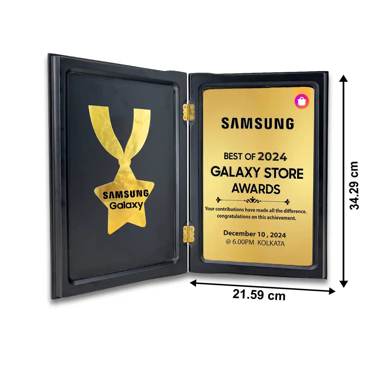 Exquisite Book-Shaped Academic Wooden Memento