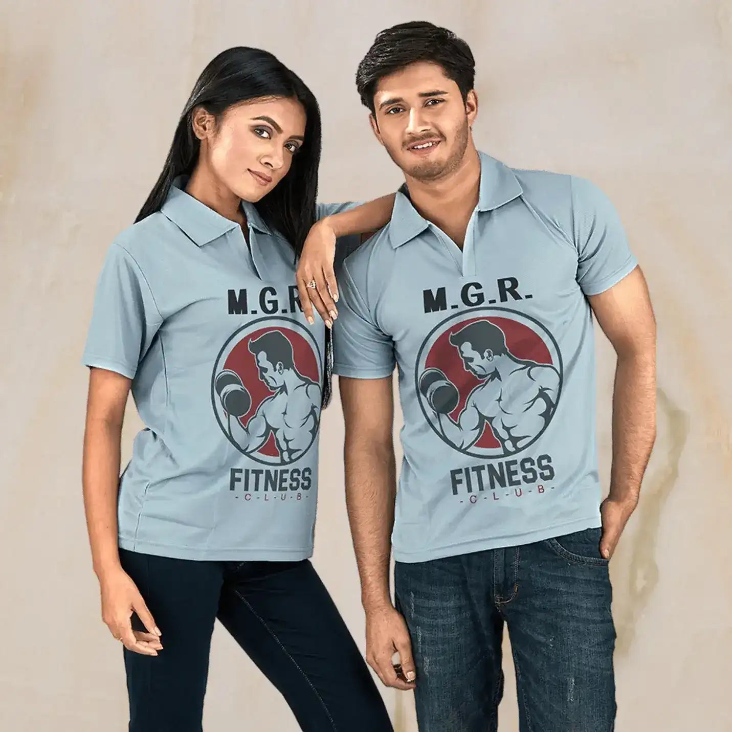 Timeless Sublimatable Polo Neck Peach T-shirts  Img 1