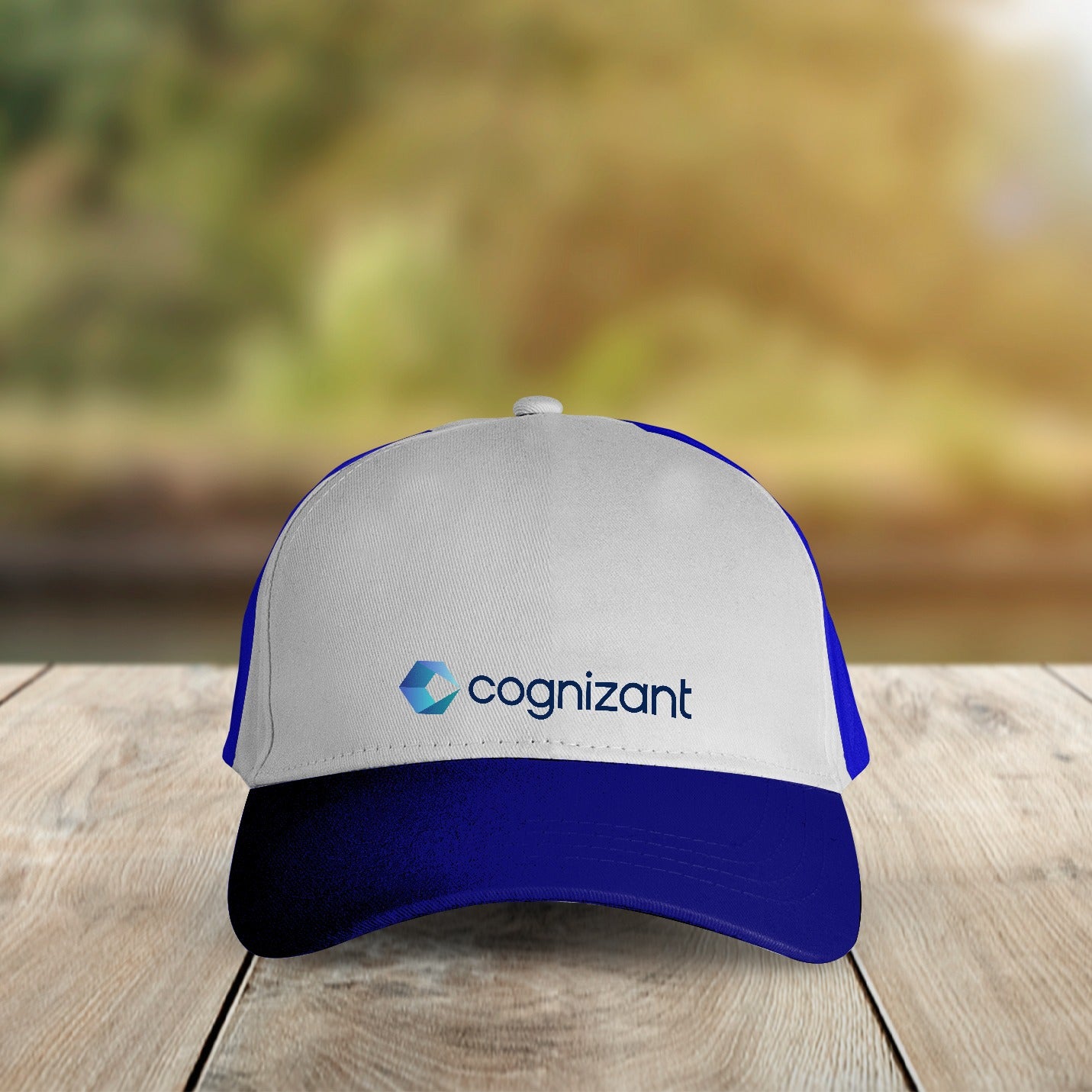 Personalised Classic Printed Blue Cap Img 3