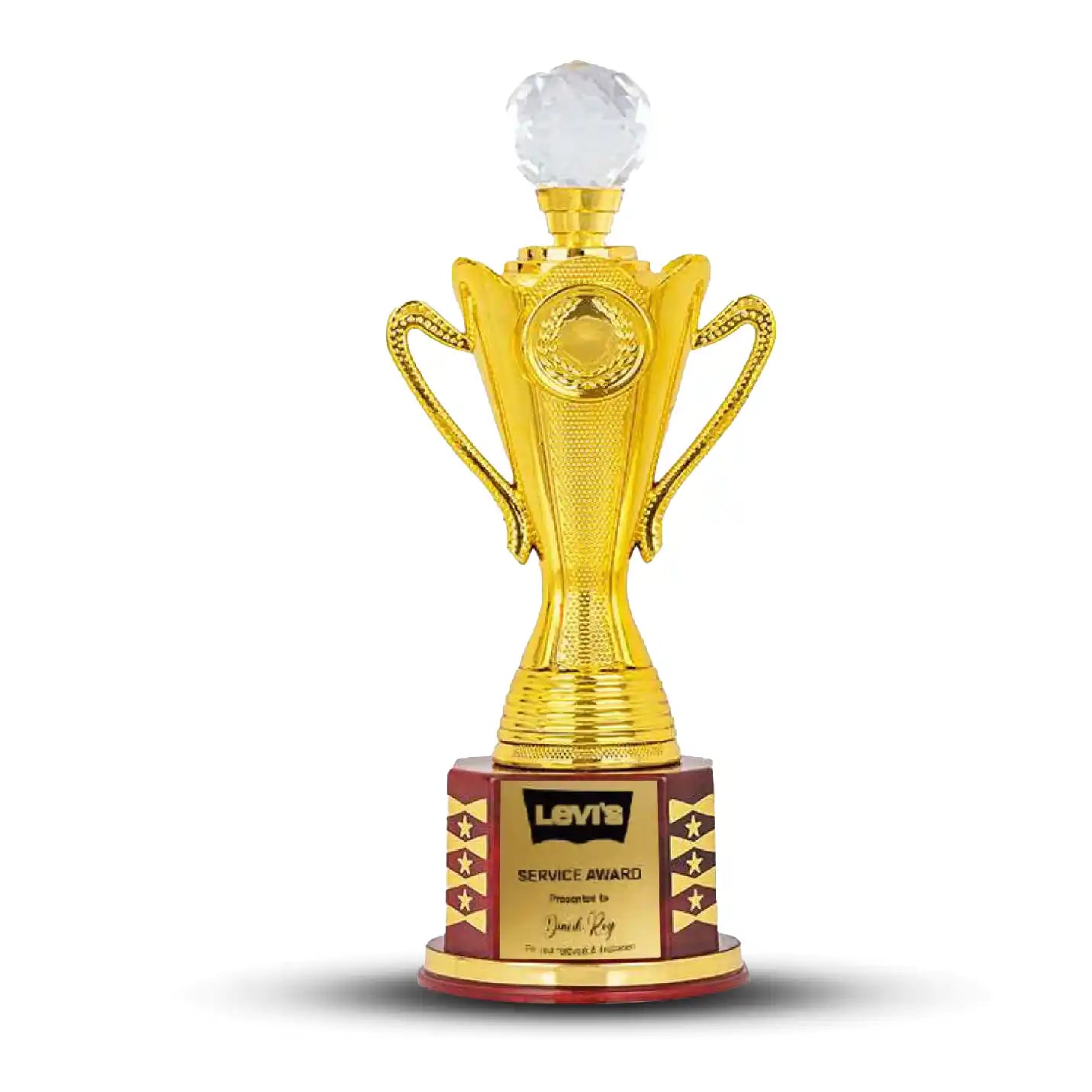 Triumph Crystal-Crowned Golden Trophy Img 2