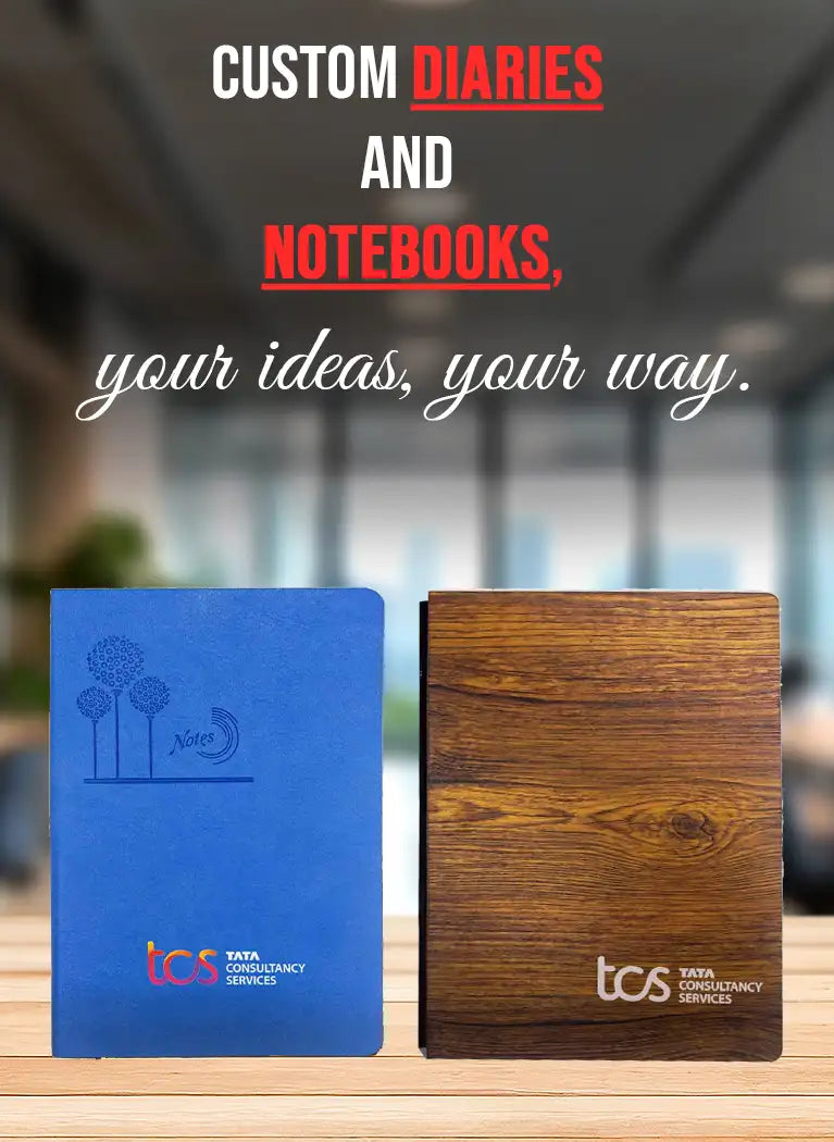 Custom Diarles And Notebooks Your Ideas Banner