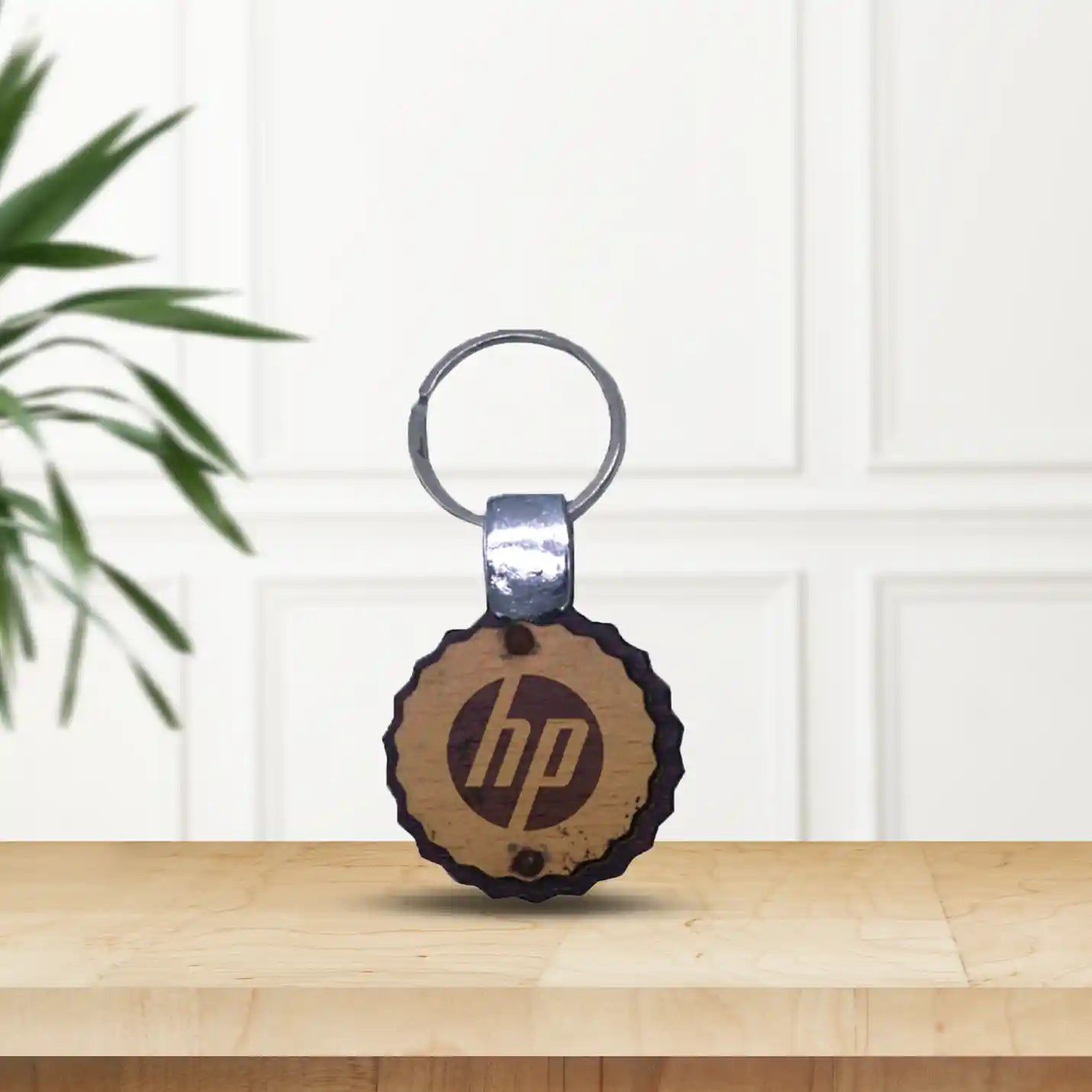 Personalised Laser Engraved Wooden Keychain Img 1