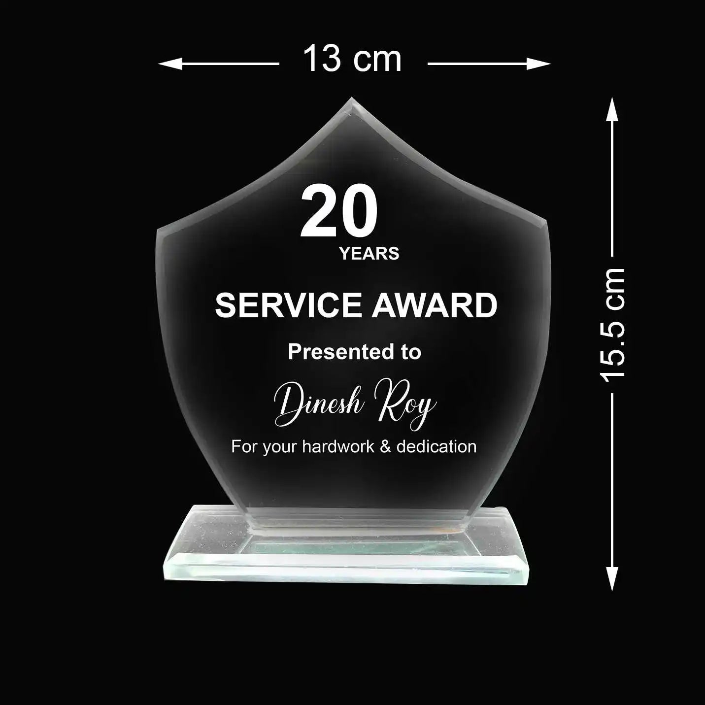 Top-Notch Economic Glass Appreciation Memento Img 2