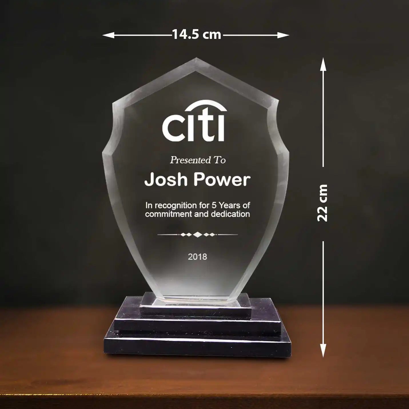 Prestigious Crystal Crest Winner's Trophy  Img 2