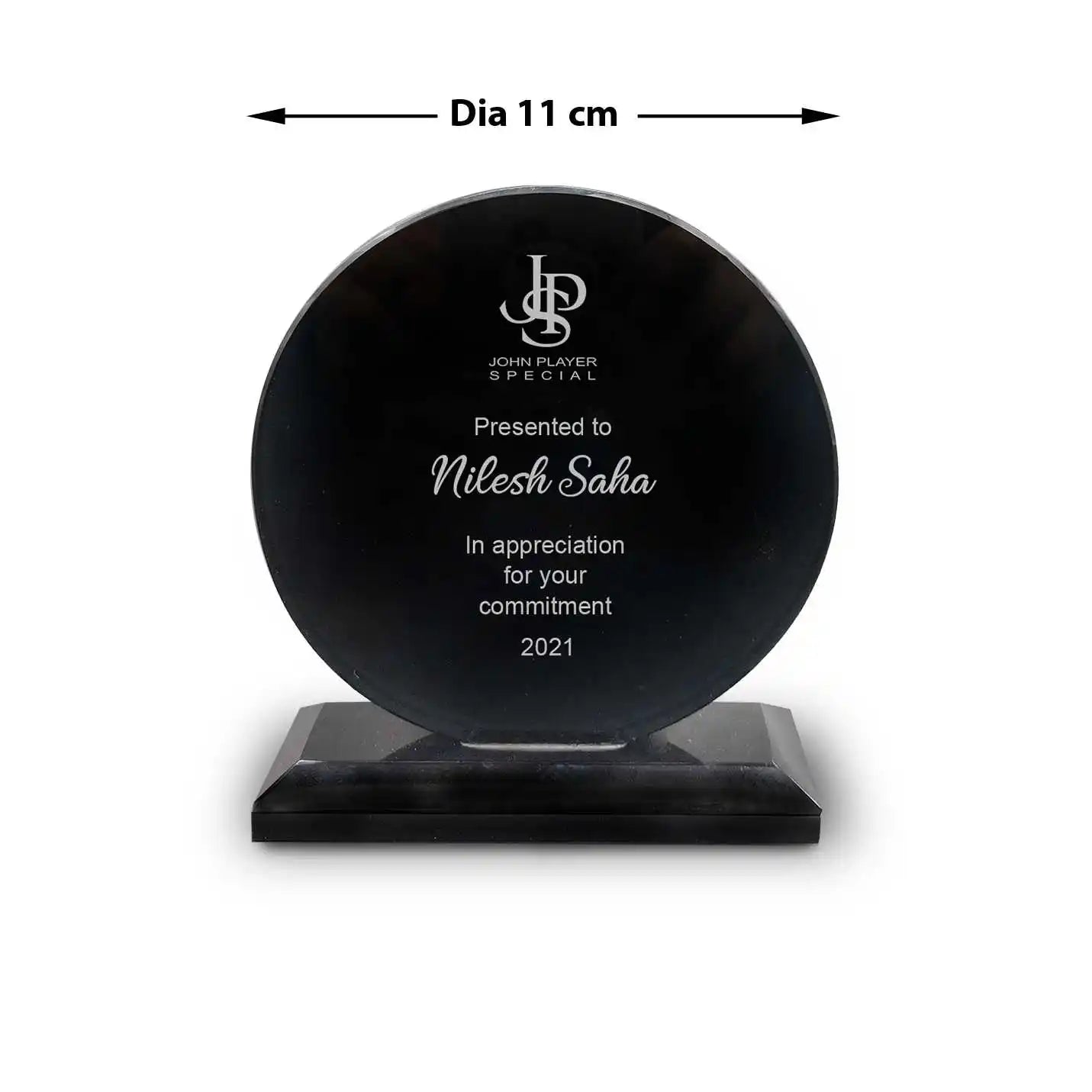 Elite Glass Round-Shape Glass Memento Img 2