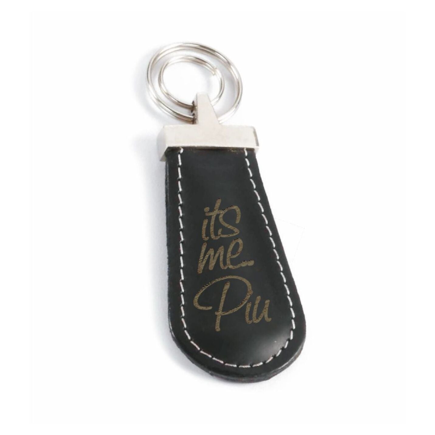Premium-Quality Laser-Engraved Leather Key Chain Img 2