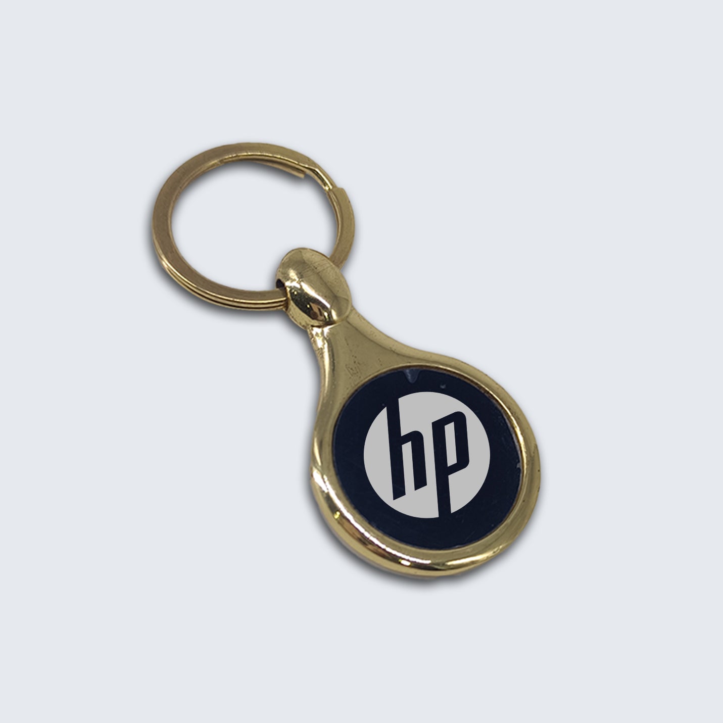 Top-notch Gold Laser-Engraved Metal Key Chain Img 2