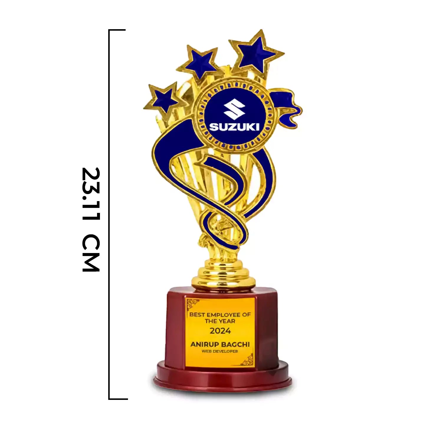 Majestic Blue 3-Star Golden Winner's Trophy