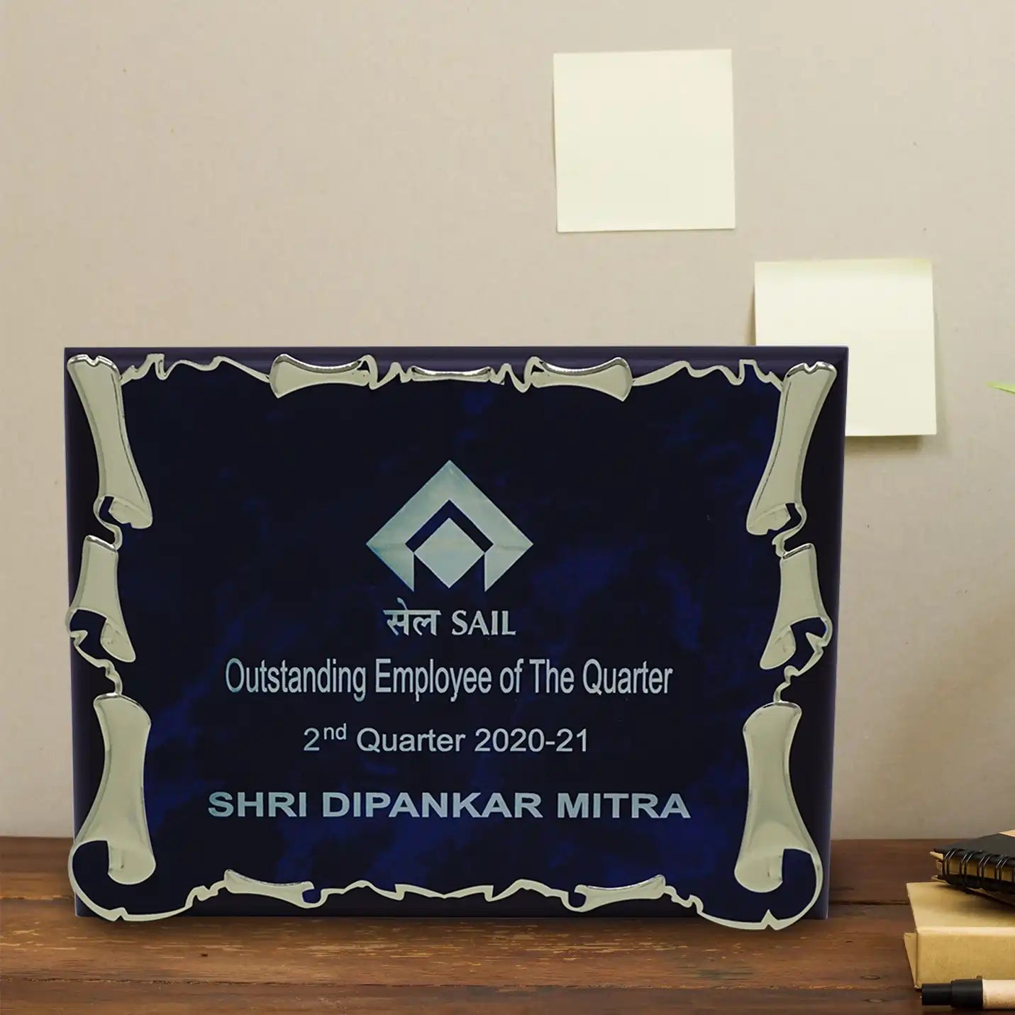 Elite Landscape Wooden Plaque With Metal Sheet Img 1