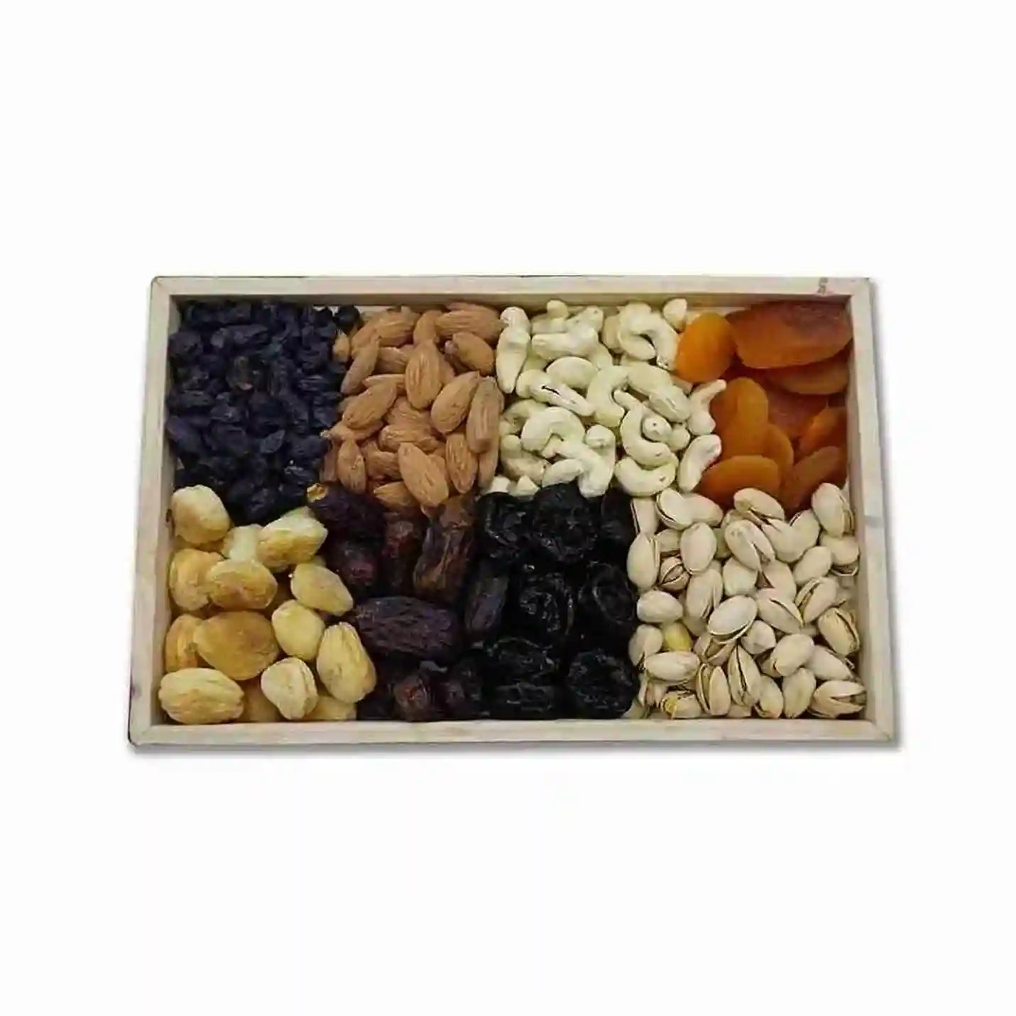 Delicious & Aromatic  Fruits And Nuts Wooden Tray
