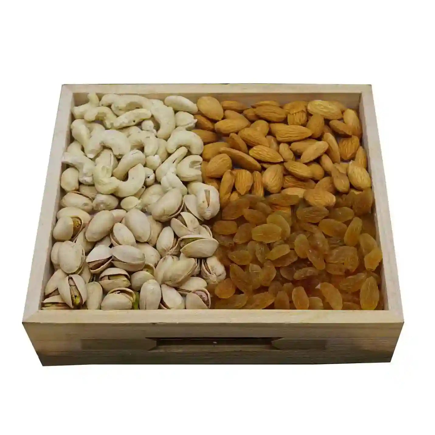 Best-quality Tasty & Crunchy Diwali Dry fruit Wooden Tray