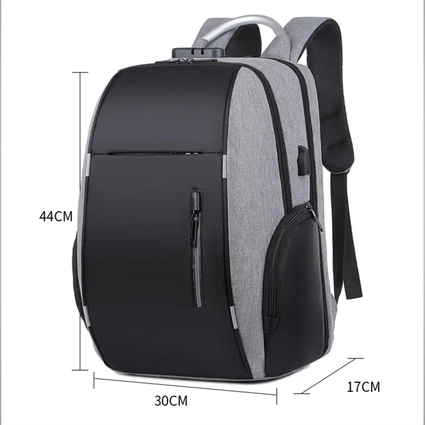 Premium Grey Anti-left Travel Laptop Backpack Img 3