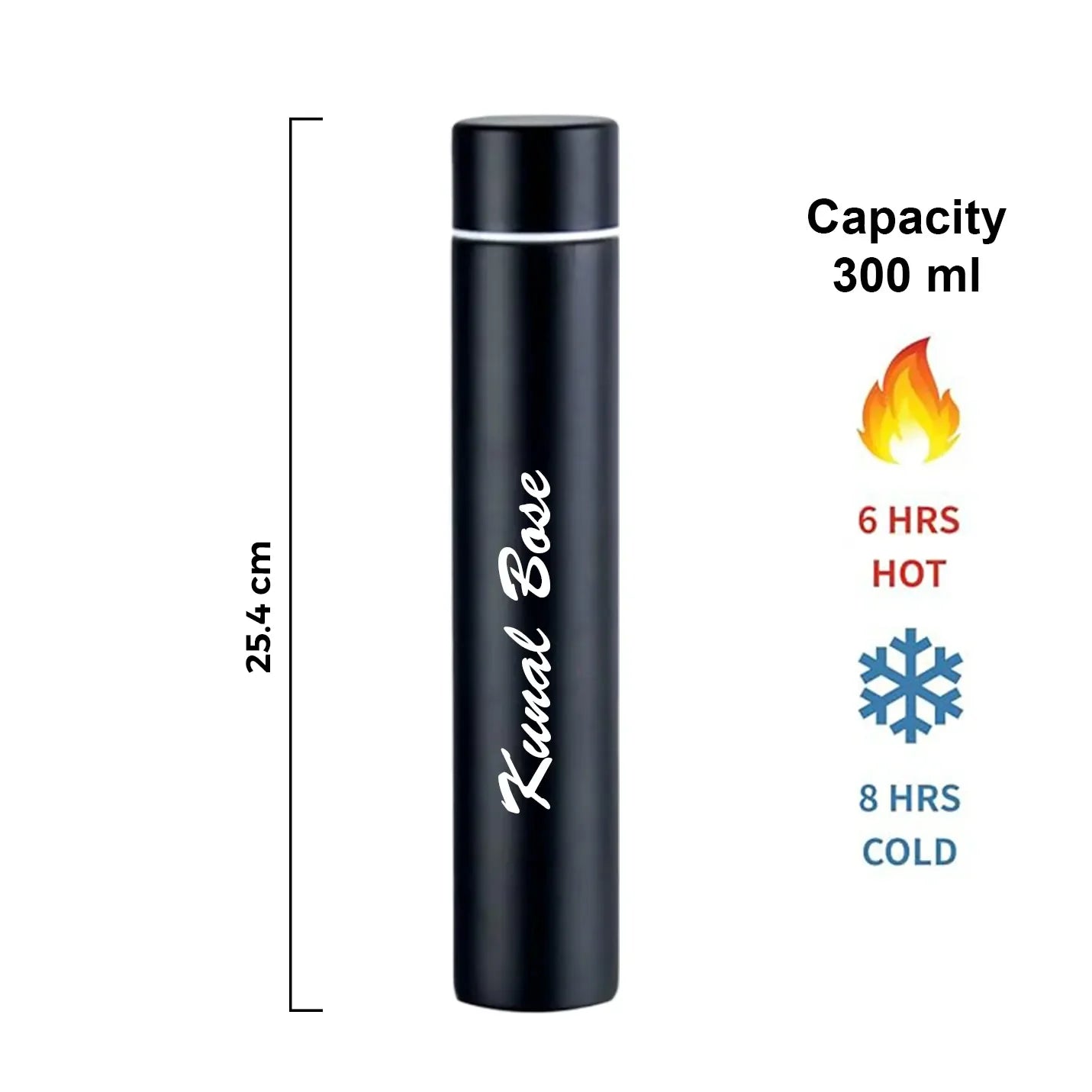 Top-quality Premium Black Pencil Slim Vaccum Flask Img 2