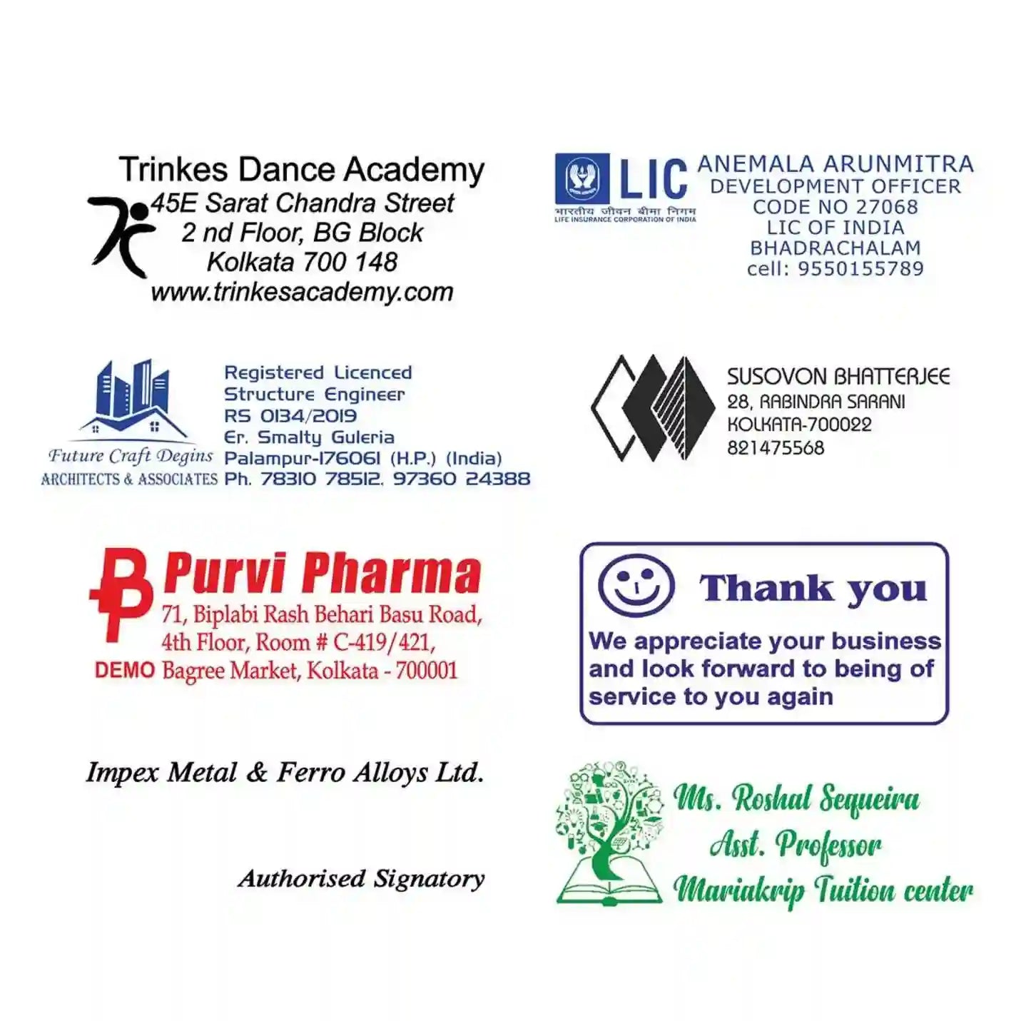 Top-tier Self Inking or Pre Inked Logo Rubber Stamps